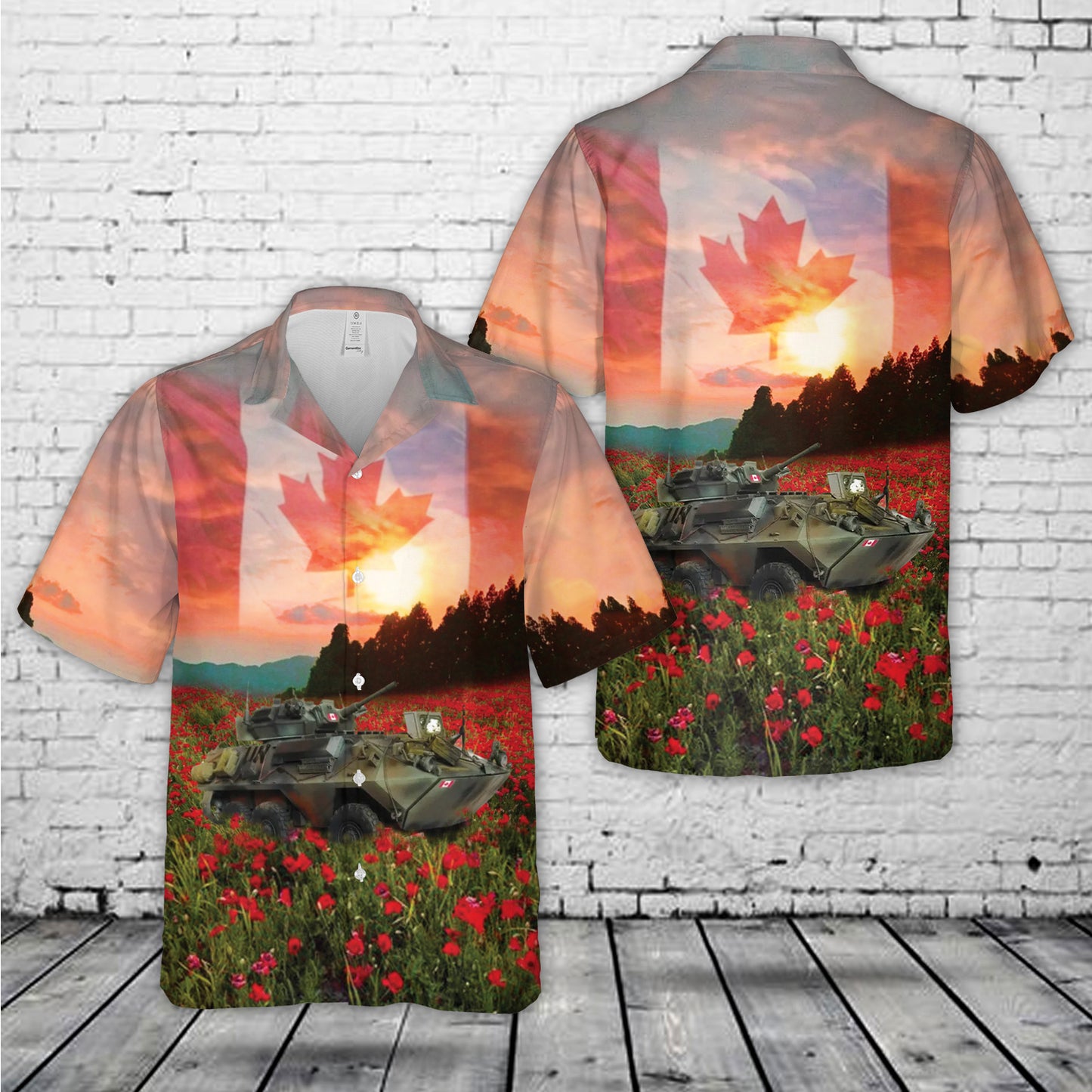 Canadian Army AVGP Cougar, Anzac Day Hawaiian Shirt