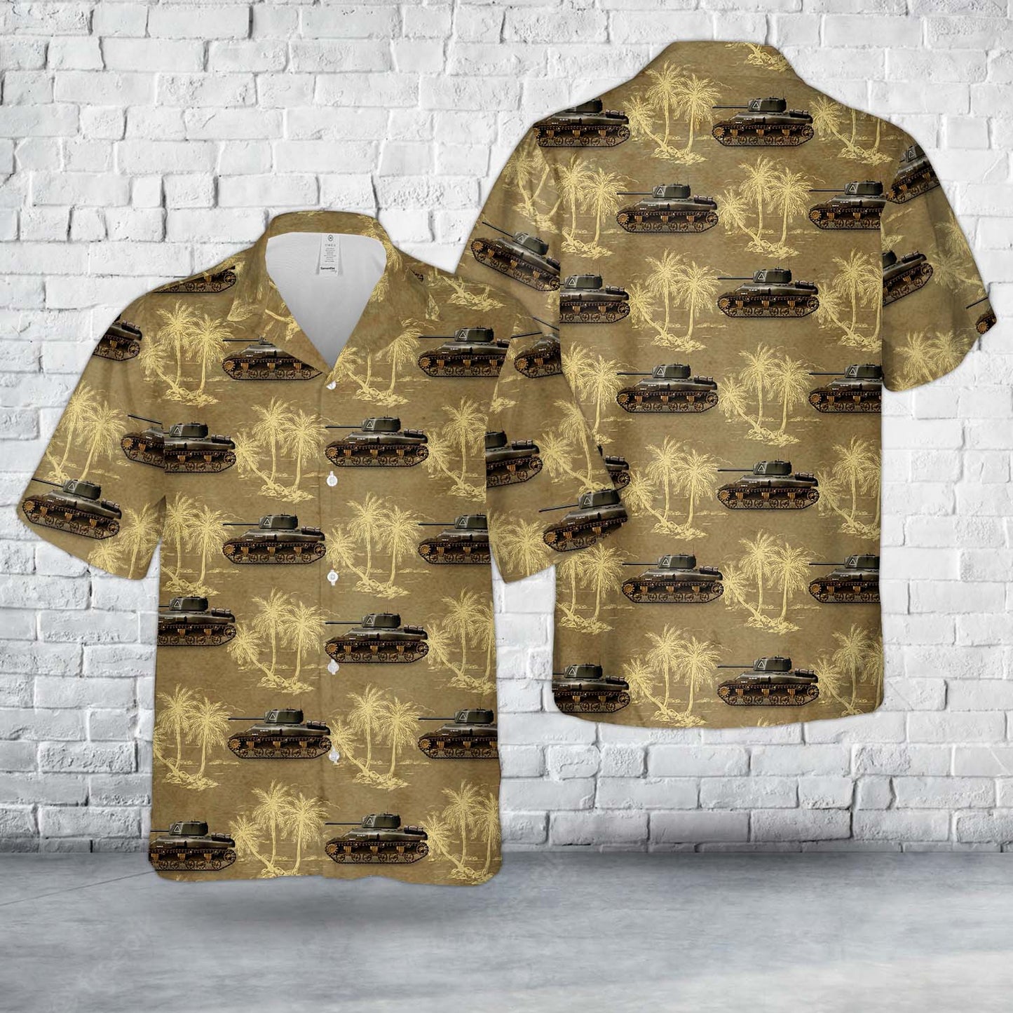 Canadian Army Ram Mk.II Tank WW2 Hawaiian Shirt
