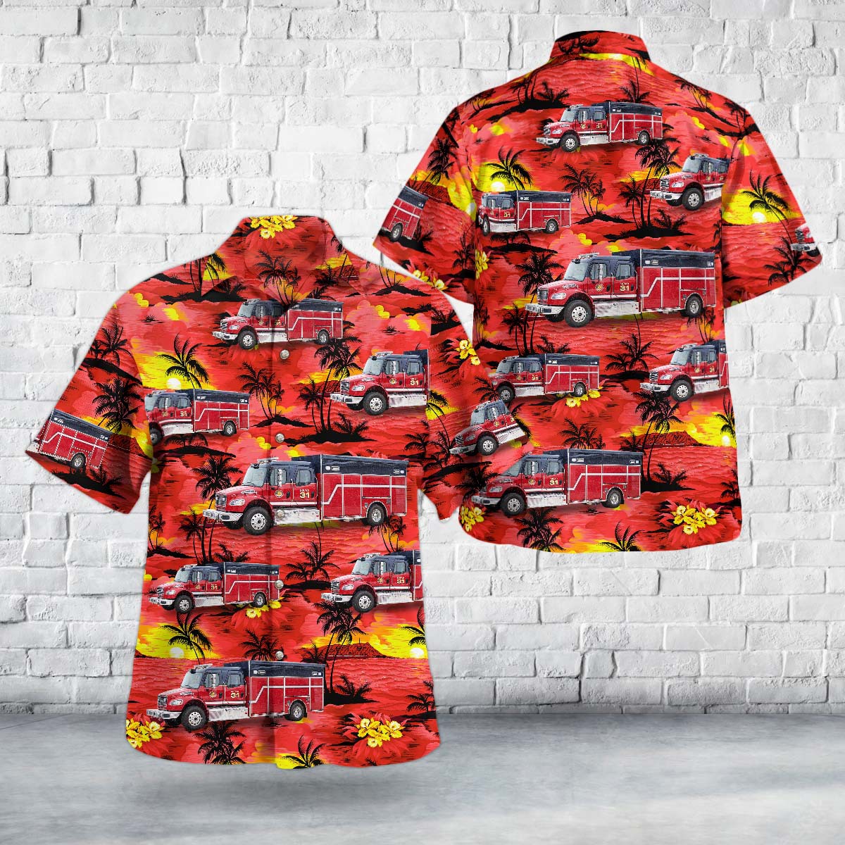 Carencro, Louisiana, Carencro Fire Department - Rescue Hawaiian Shirt