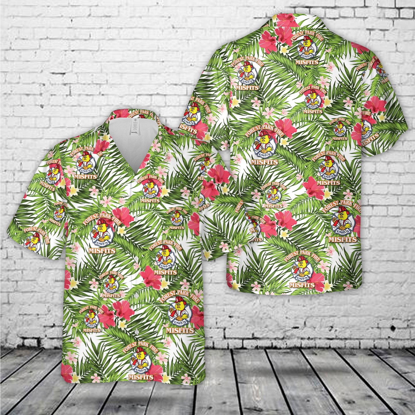 Cincinnati, Ohio, Forest Park Fire Department Misfits Hawaiian Shirt