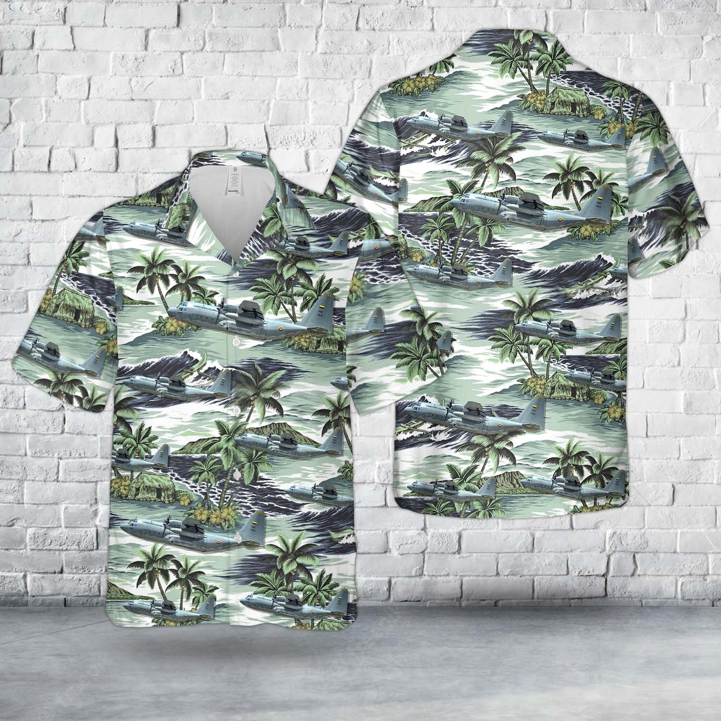 Colombian Air Force Lockheed C-130H Hercules (L-382) Hawaiian Shirt