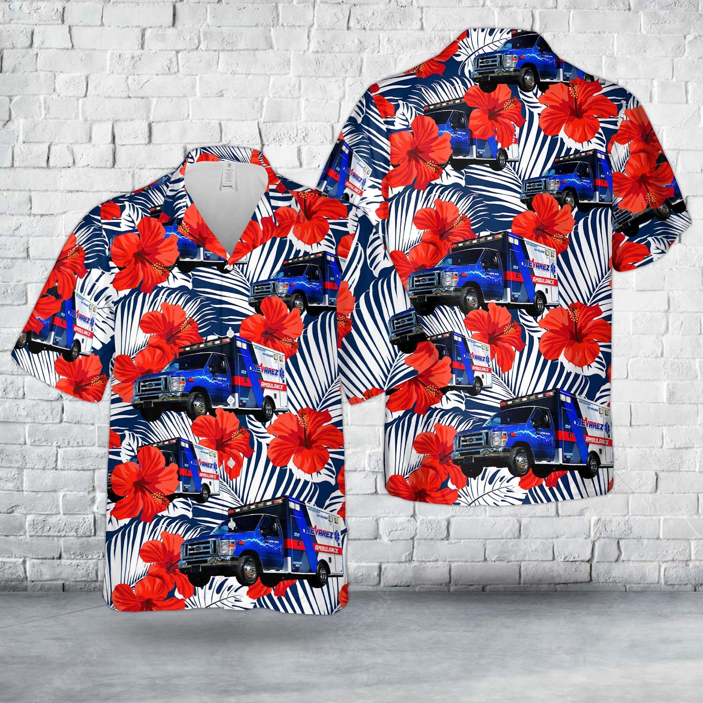 Corozal, Puerto Rico, Nevarez Ambulance Hawaiian Shirt