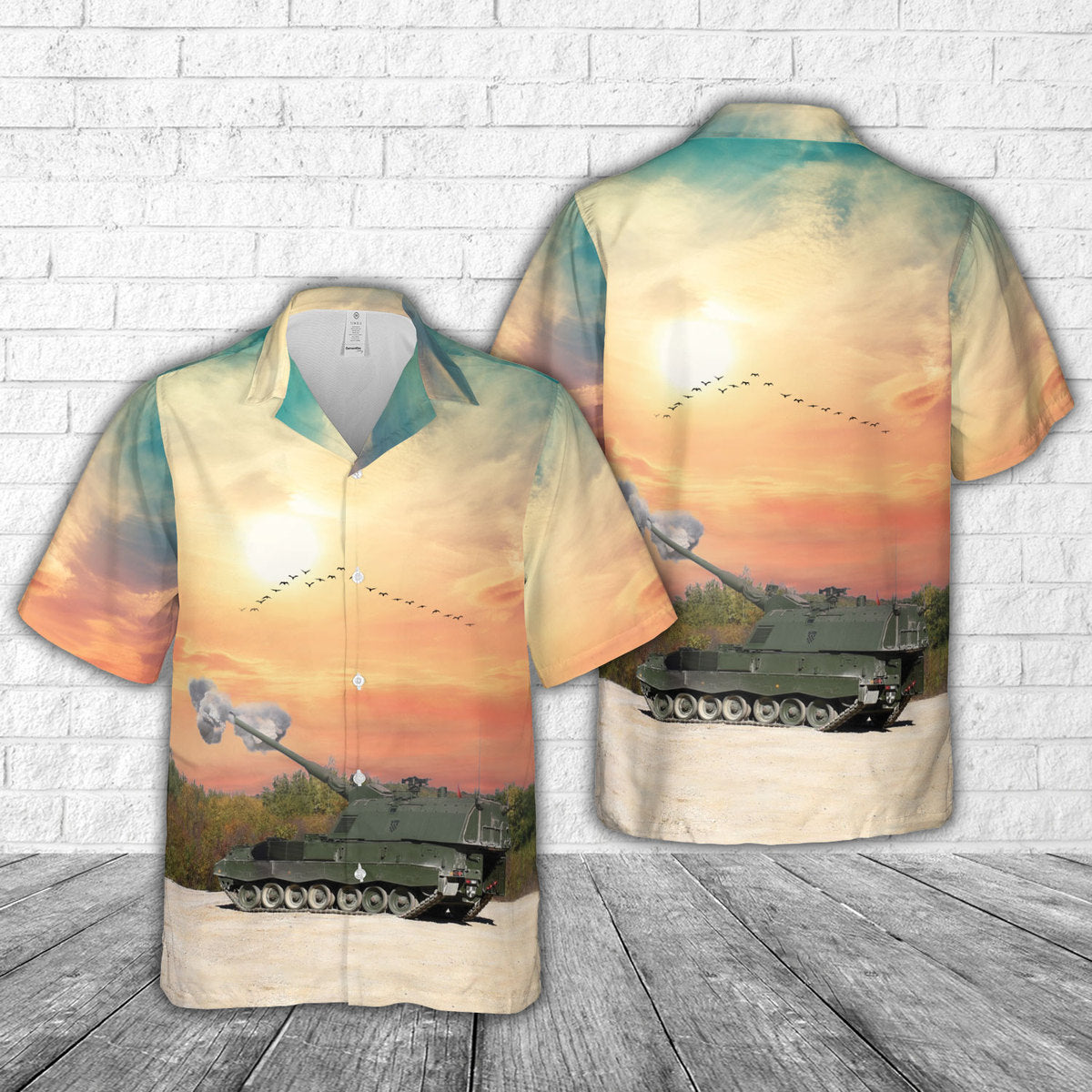 Croatian Army Panzerhaubitze 2000 Self-propelled gun Hawaiian Shirt