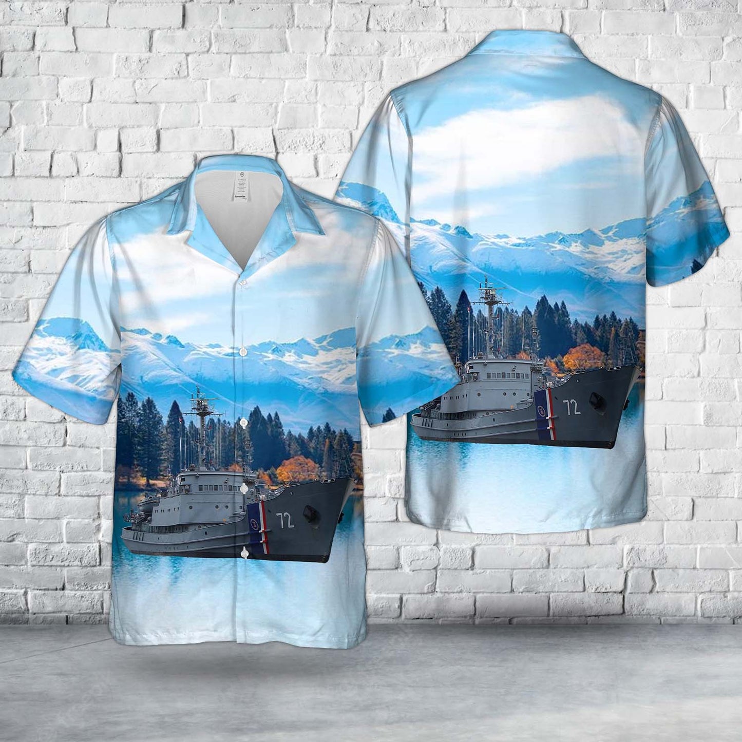 Croatian Navy BS-72 Andrija Mohorovicic Moma class Hawaiian Shirt