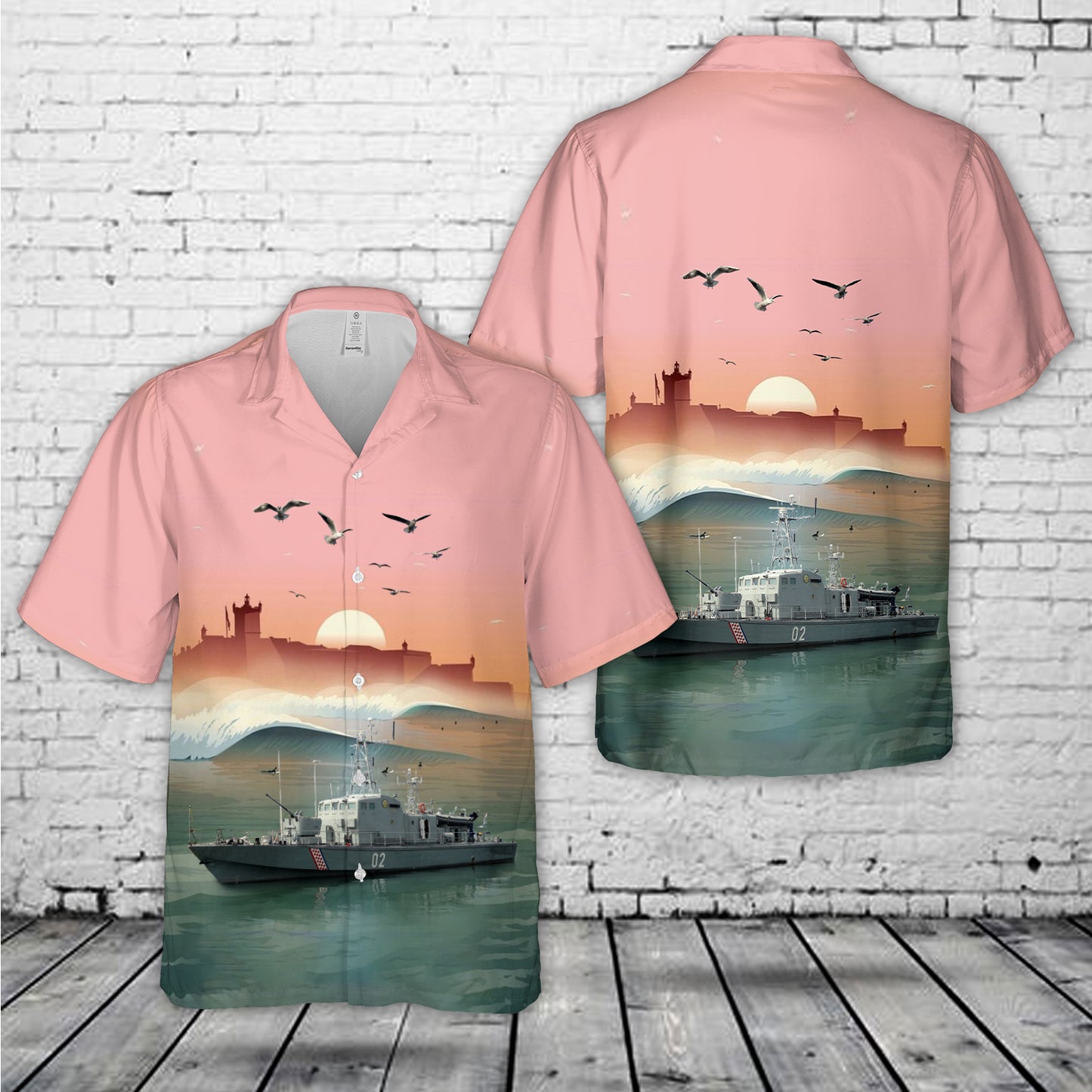 Croatian Navy OB-02 Solta Mirna class Hawaiian Shirt