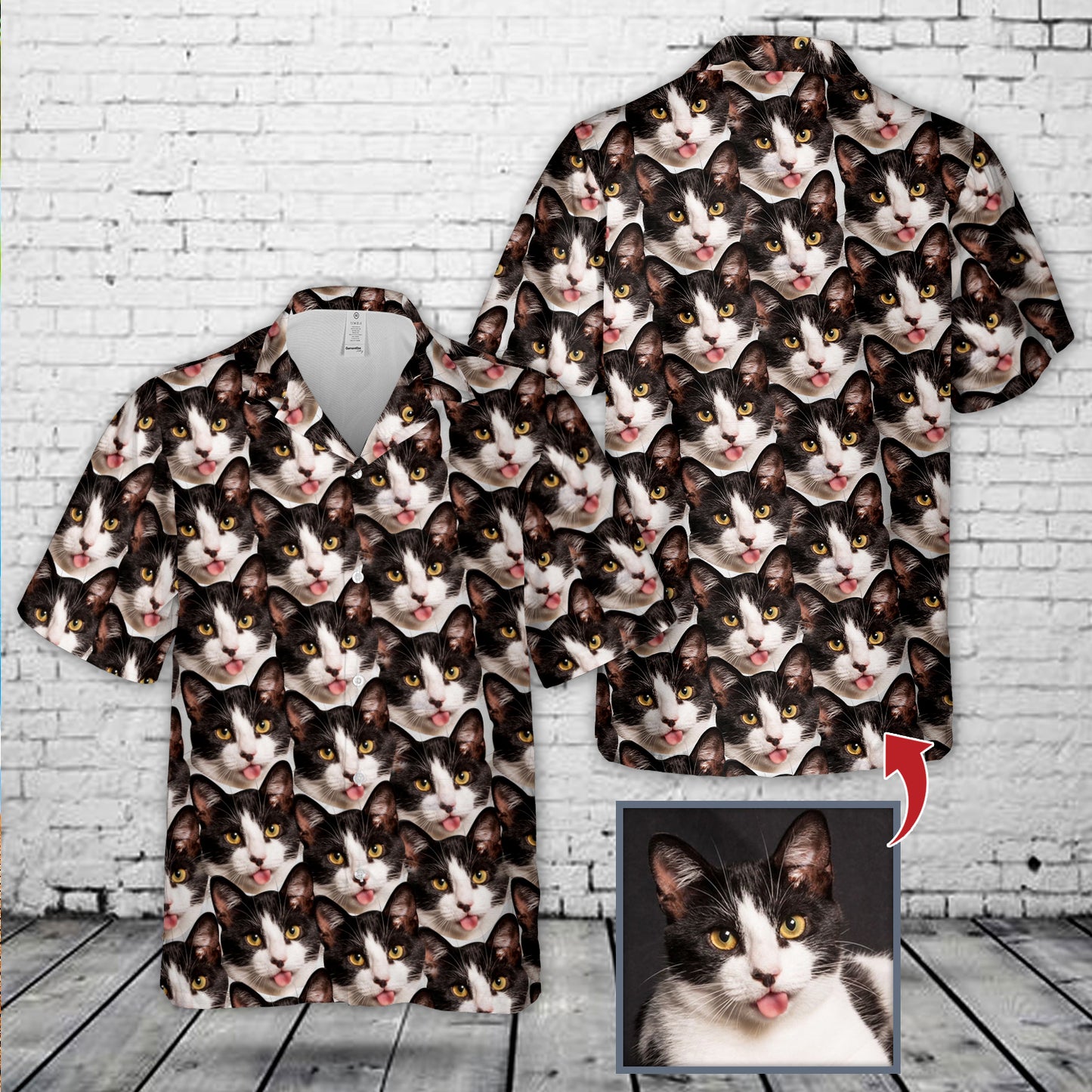 Custom Pet Photo Hawaiian Shirt