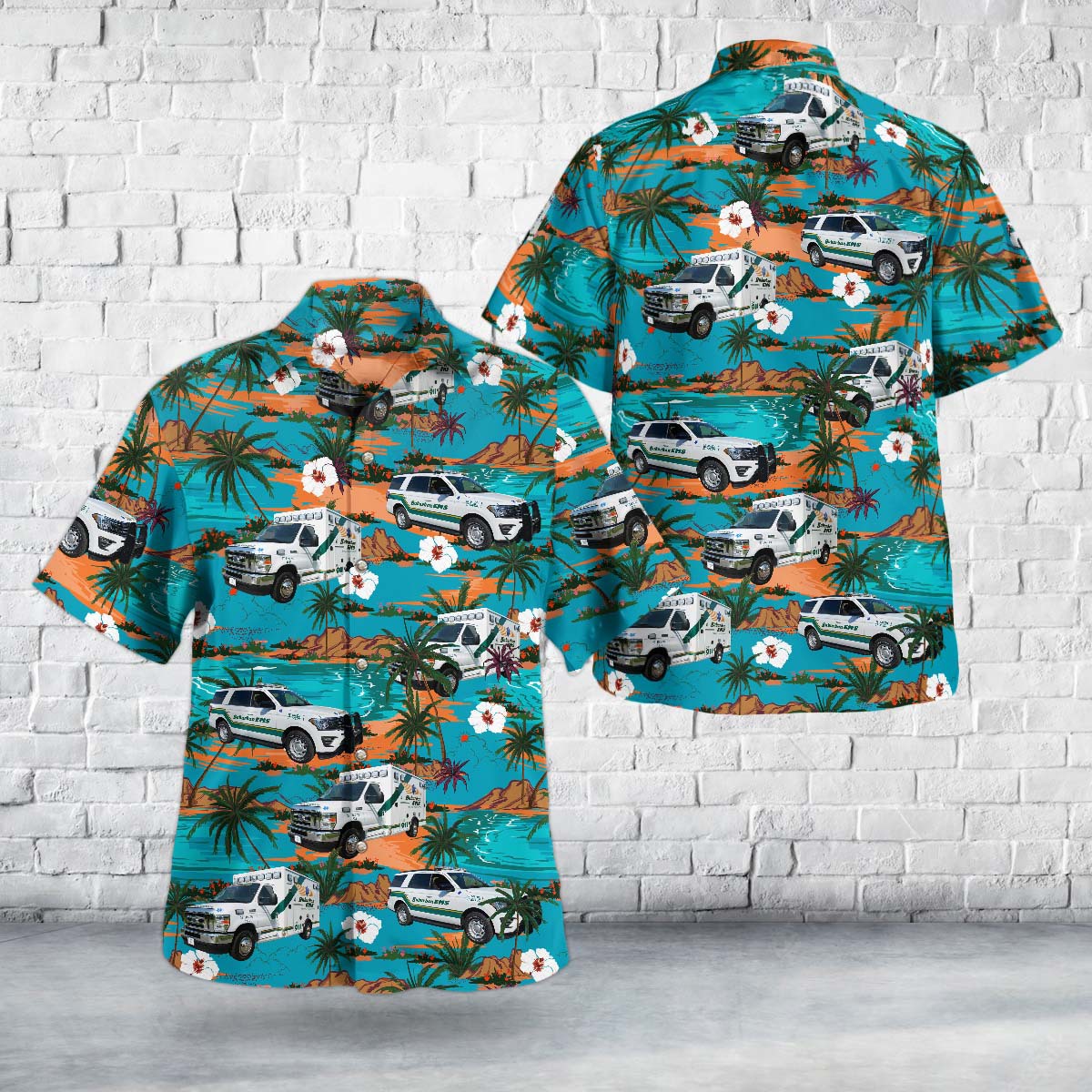 Easton, Pennsylvania, Suburban EMS Hawaiian Shirt