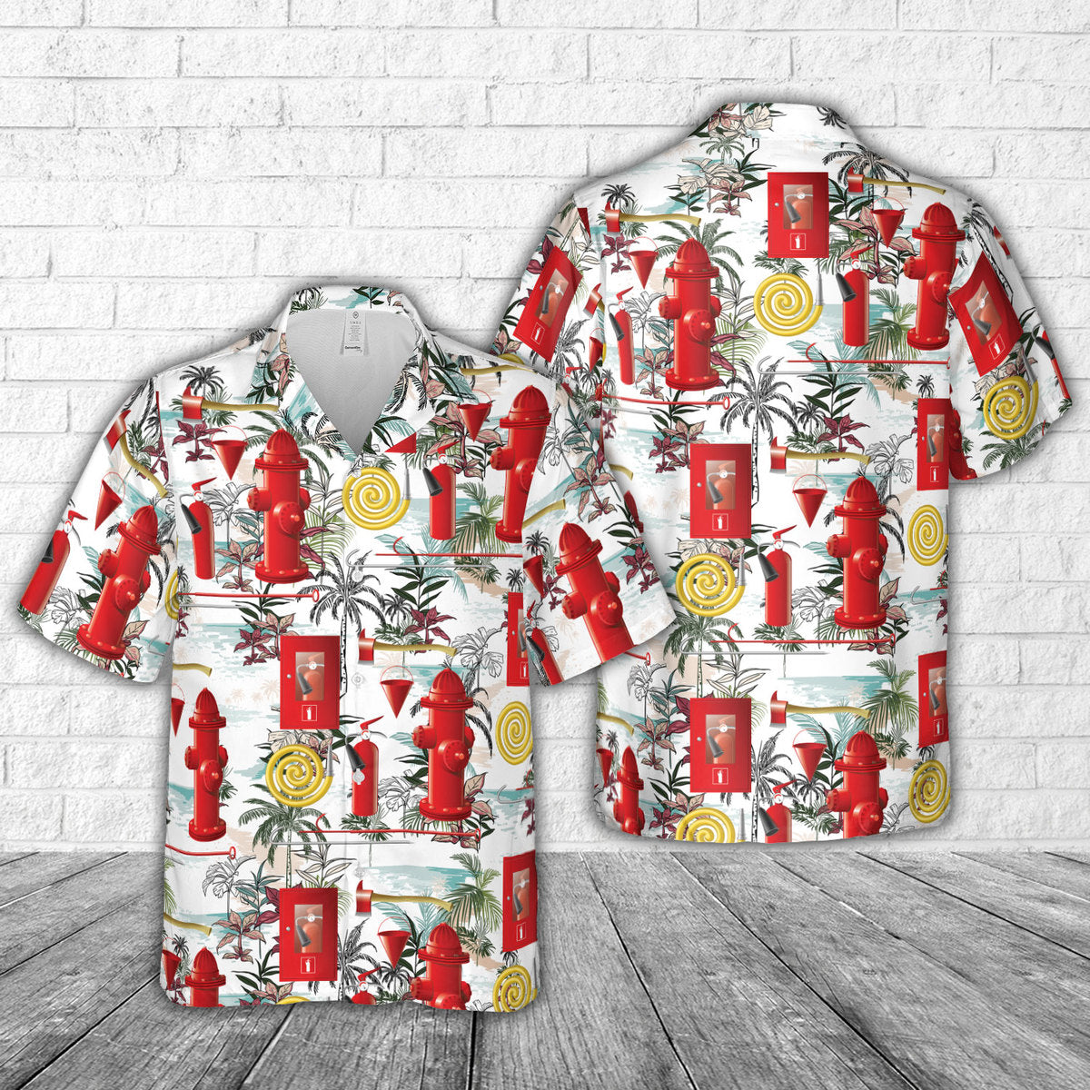 Firefighting equipment Hawaiian Shirt