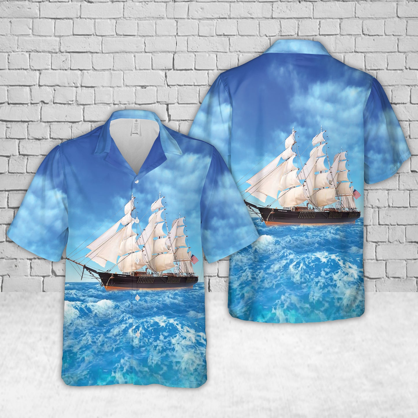 Flying Cloud Clipper Ship Hawaiian Shirt