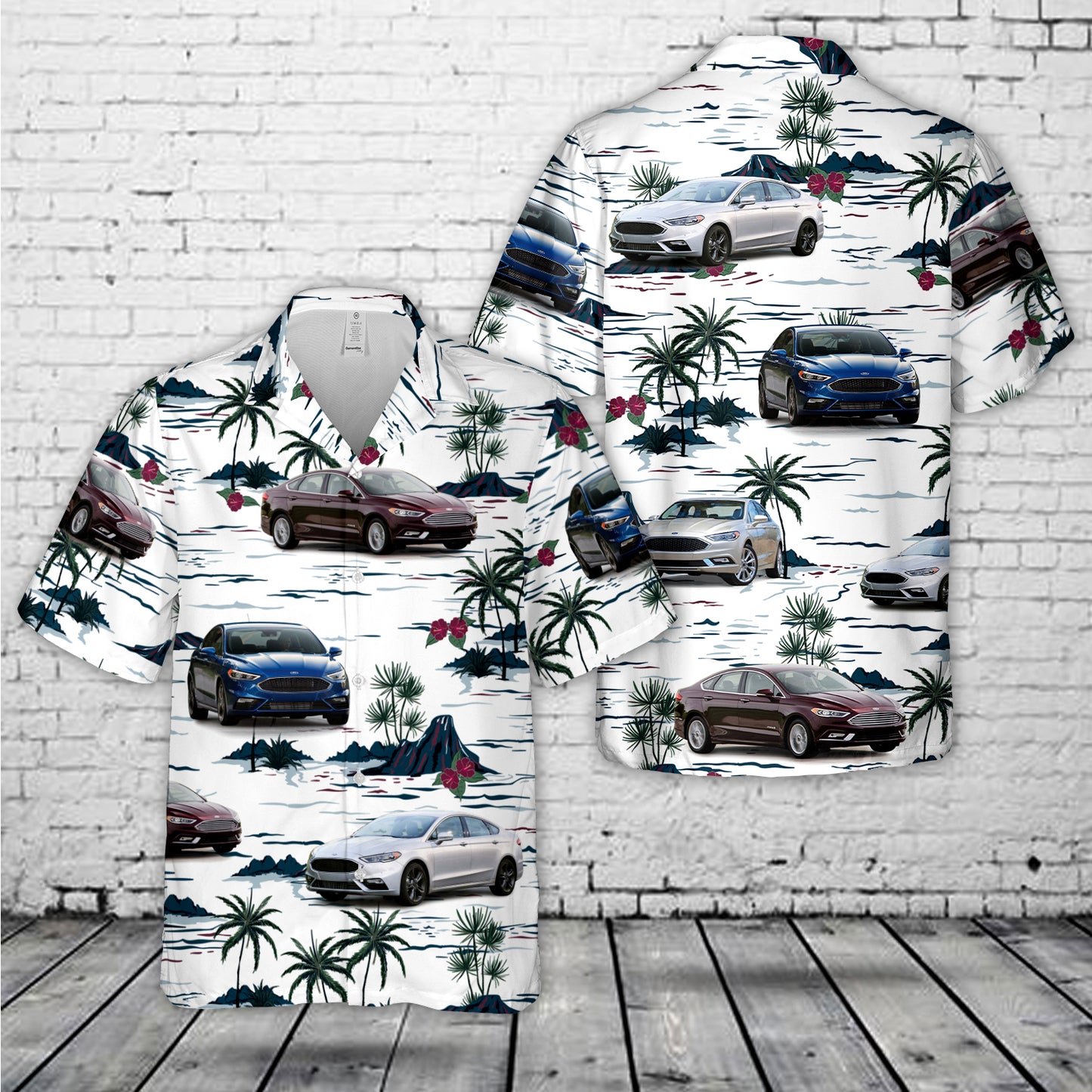 Ford Fusion Sport 2017 Hawaiian Shirt
