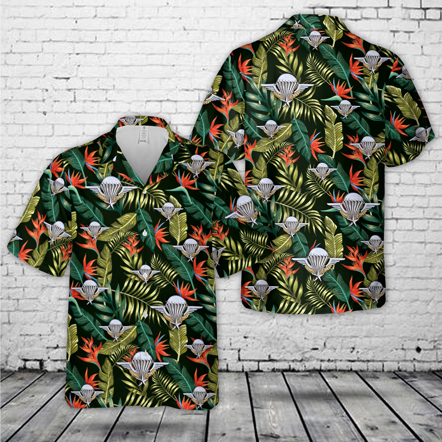 French Foreign Legion Parachute Wings Hawaiian Shirt