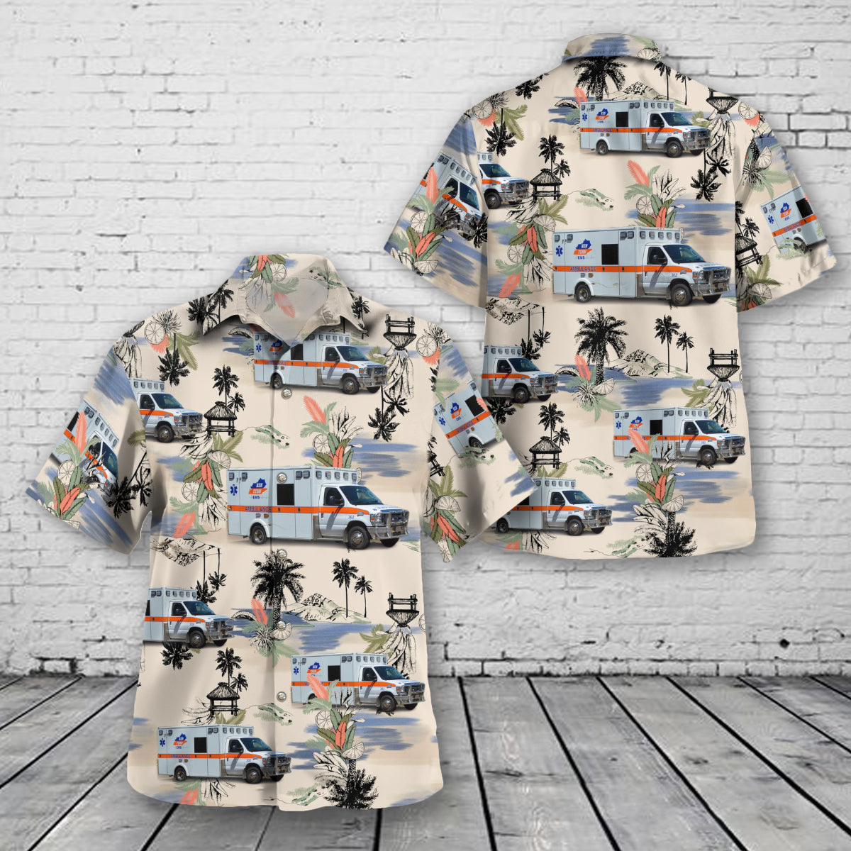 Fulton, Kentucky, KenTenn EMS Hawaiian Shirt