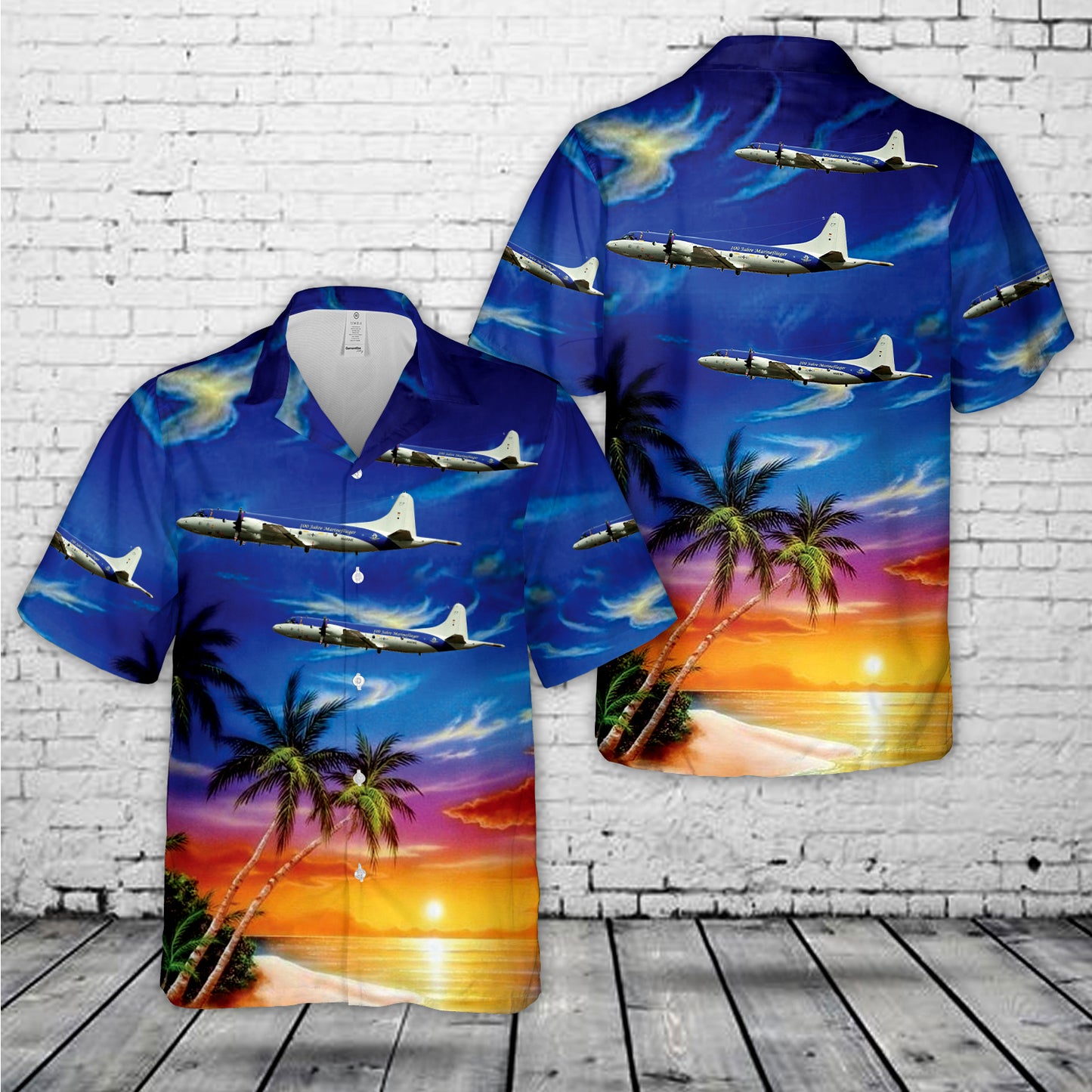 German Air Force Lockheed P-3C Orion Hawaiian Shirt