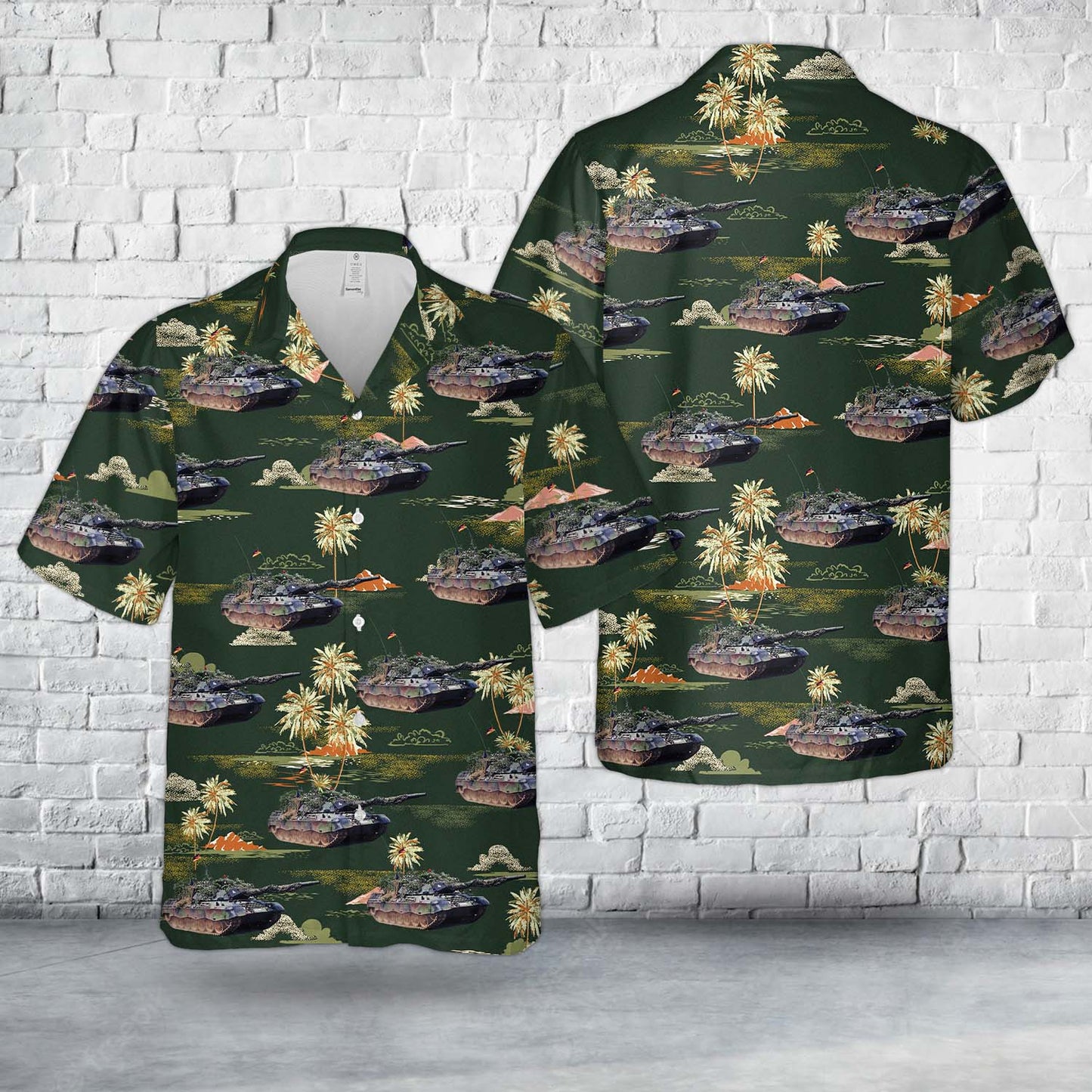 German Army Leopard 1A5 Hawaiian Shirt