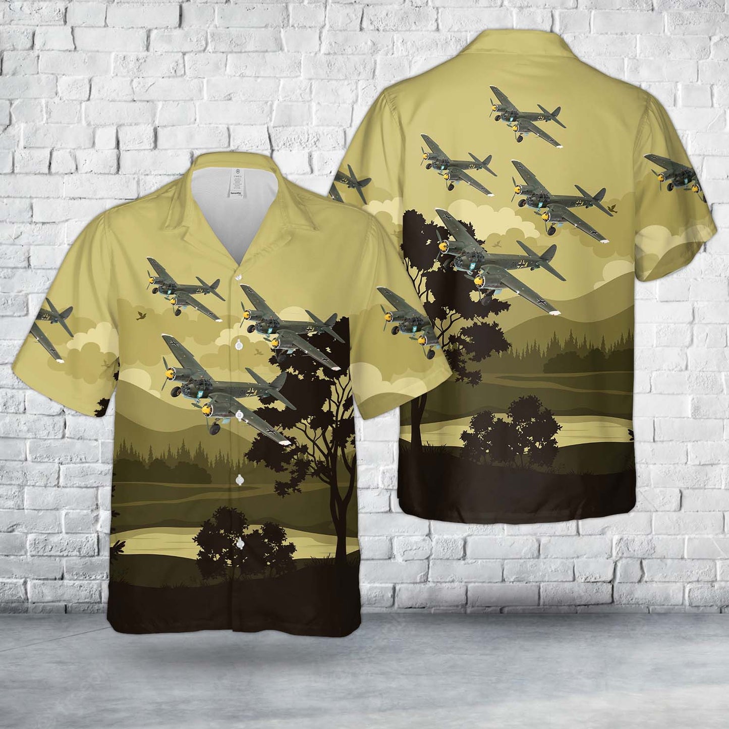 German Battle of Britain Junkers Ju88 A-1 Hawaiian Shirt