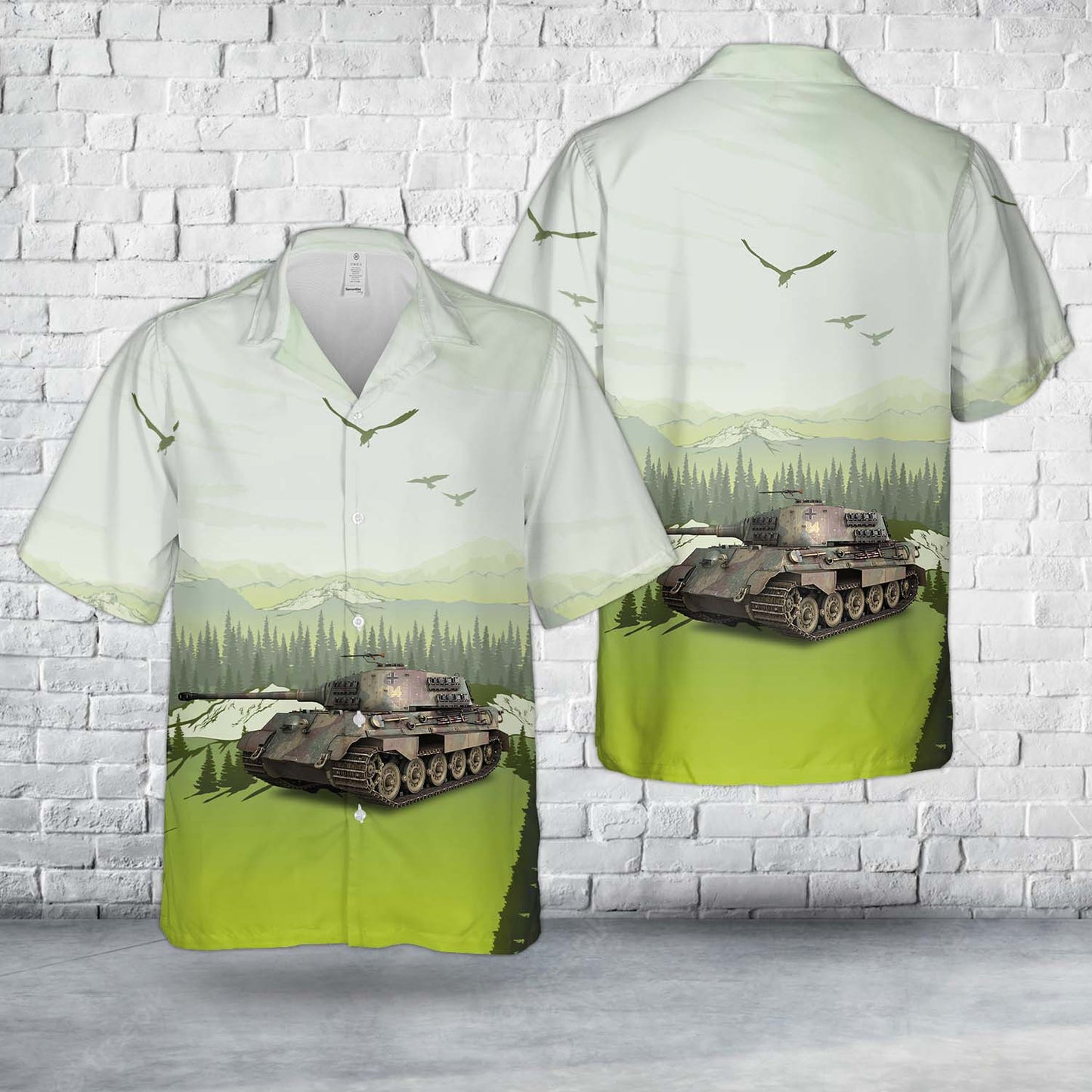 Germany Army SD.KFZ 182 Panzerkampfwagen VI - Ausf.B - Tiger II In WWII Hawaiian Shirt