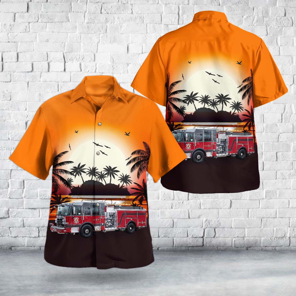 Harrison, New Jersey, Harrison Fire Department Hawaiian Shirt