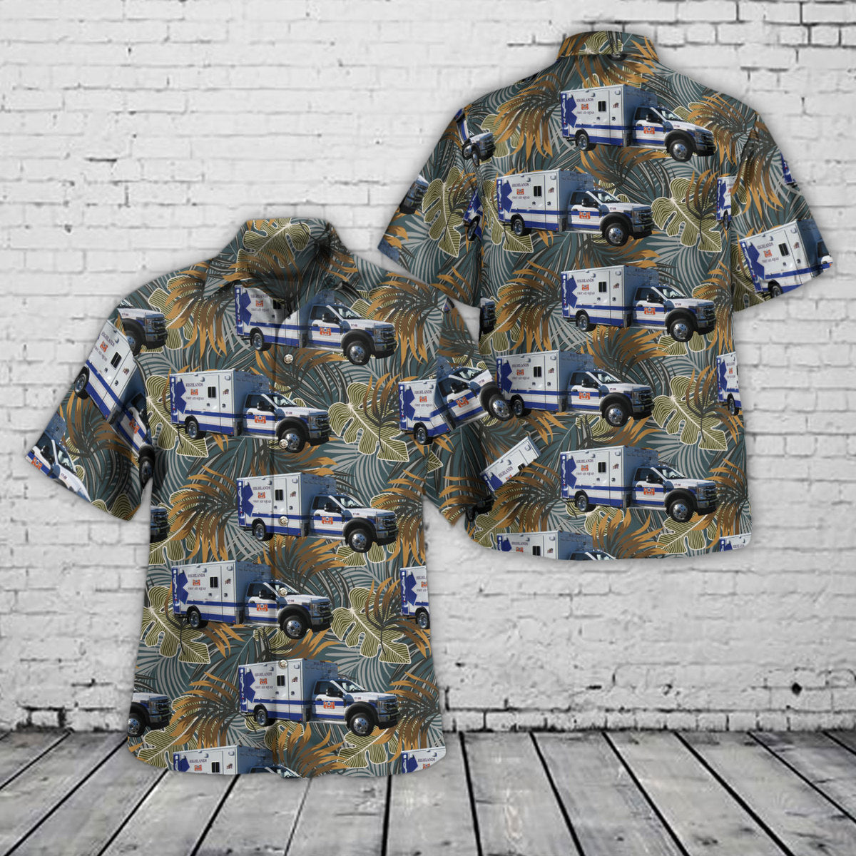 Highlands, New Jersey, Highlands First Aid Squad Hawaiian Shirt