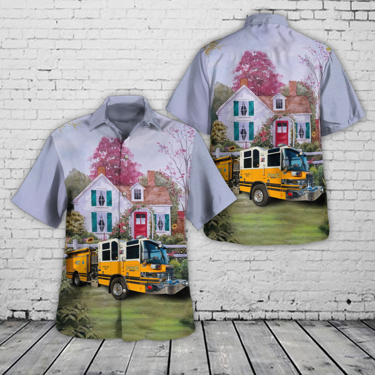 Hubbard Fire District, Oregon Hawaiian Shirt