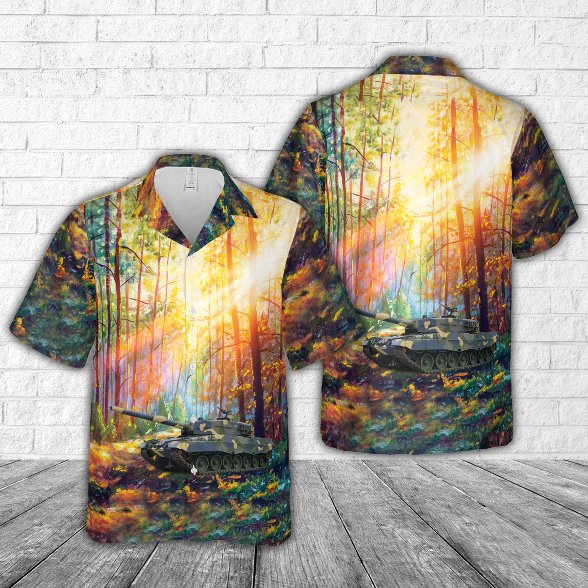 Hungarian Army Leopard 2 Main Battle Tanks Hawaiian Shirt