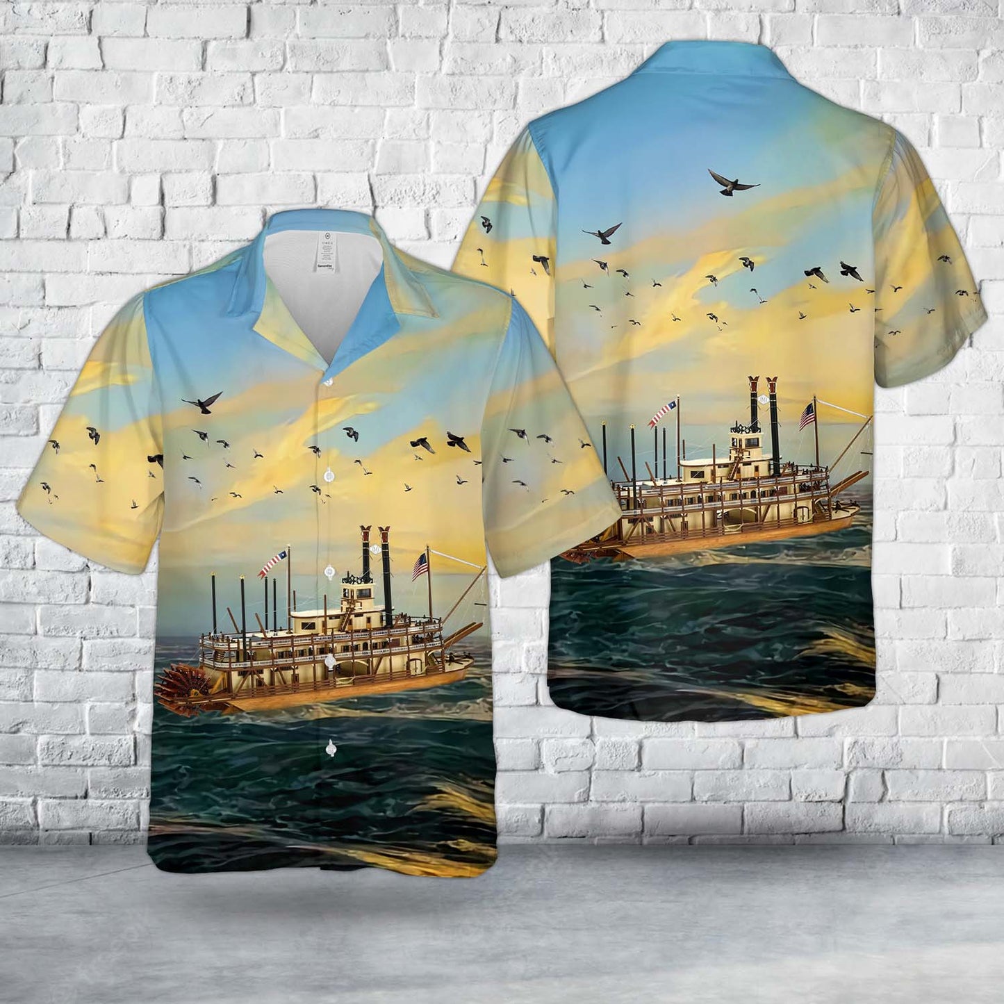 King of the Mississippi Steam-Powered Boat Hawaiian Shirt
