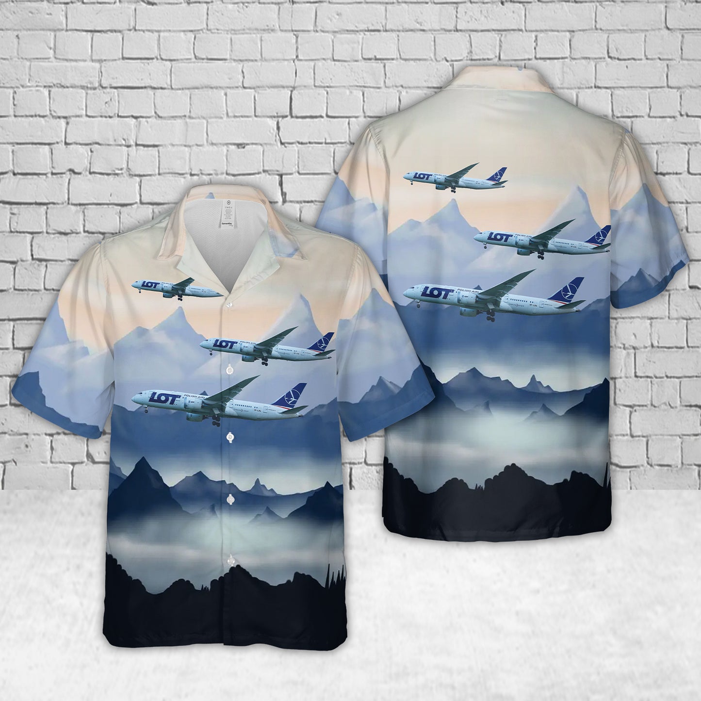 LOT Polish Airlines Boeing 787-85D Dreamliner SP-LRA Hawaiian Shirt