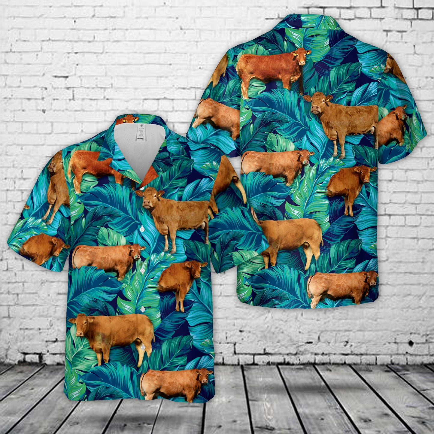 Limousin cattle Hawaiian Shirt
