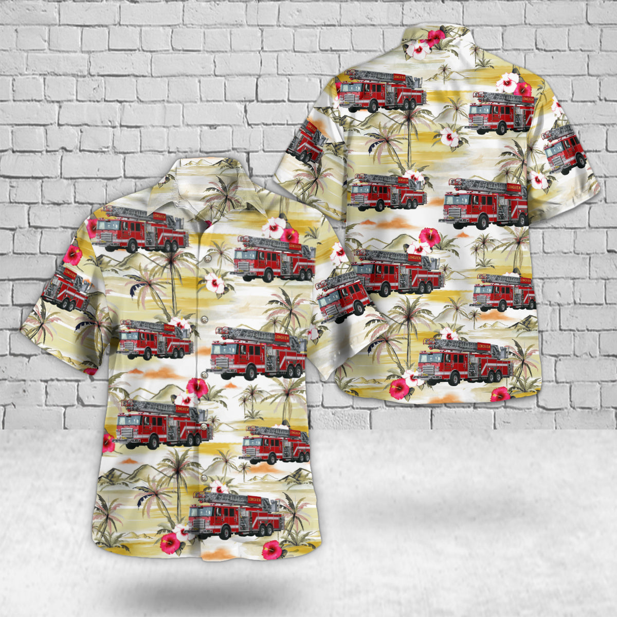Longview, Washington, Longview Fire Department Hawaiian Shirt