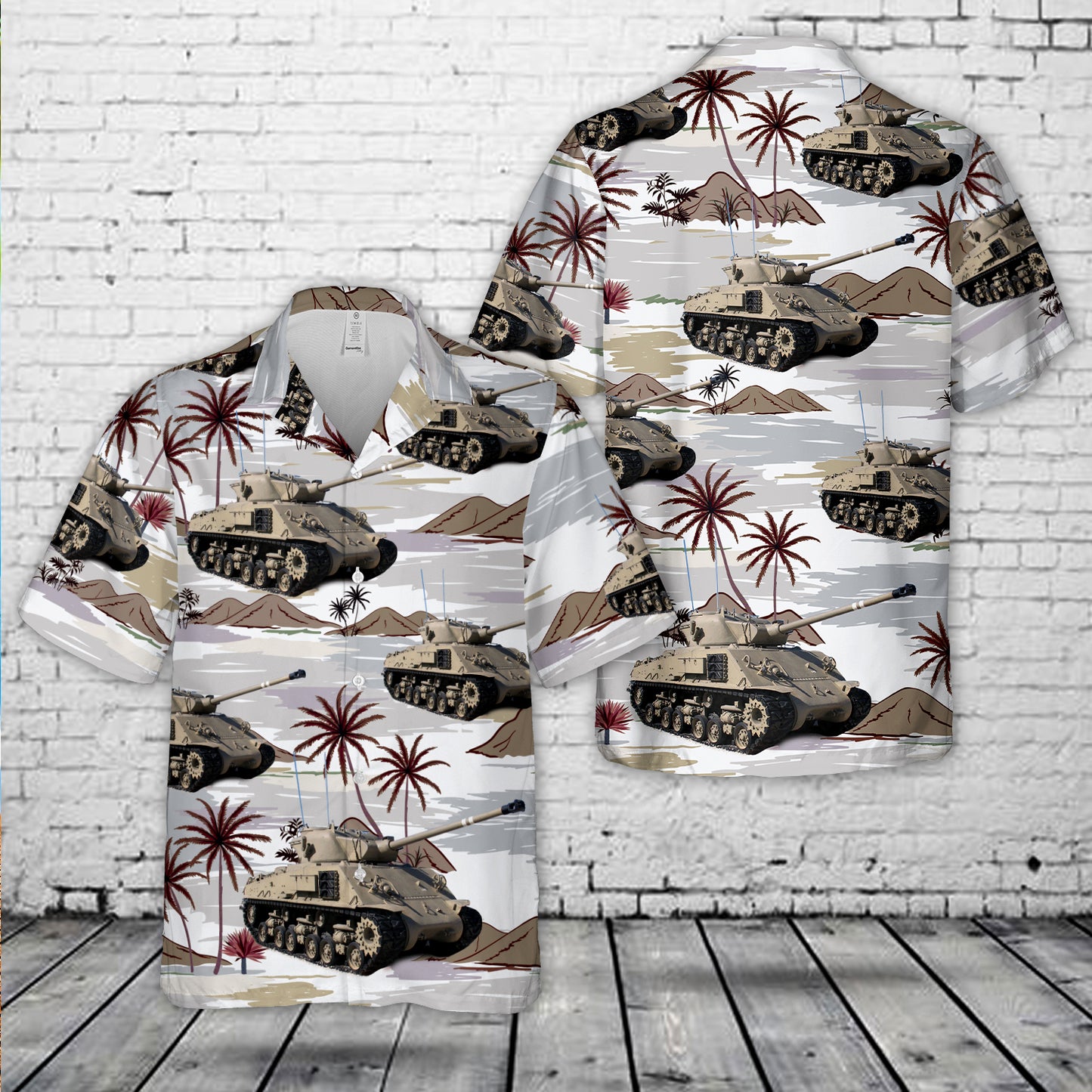 M-50 Super Sherman Hawaiian Shirt