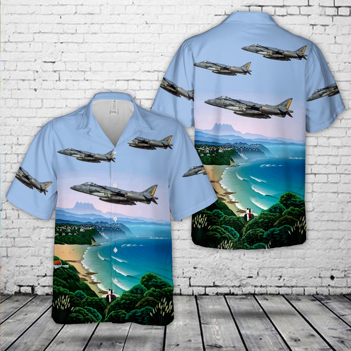 McDonnell Douglas AV-8B Harrier II of VMA-542 "Tigers" Hawaiian Shirt