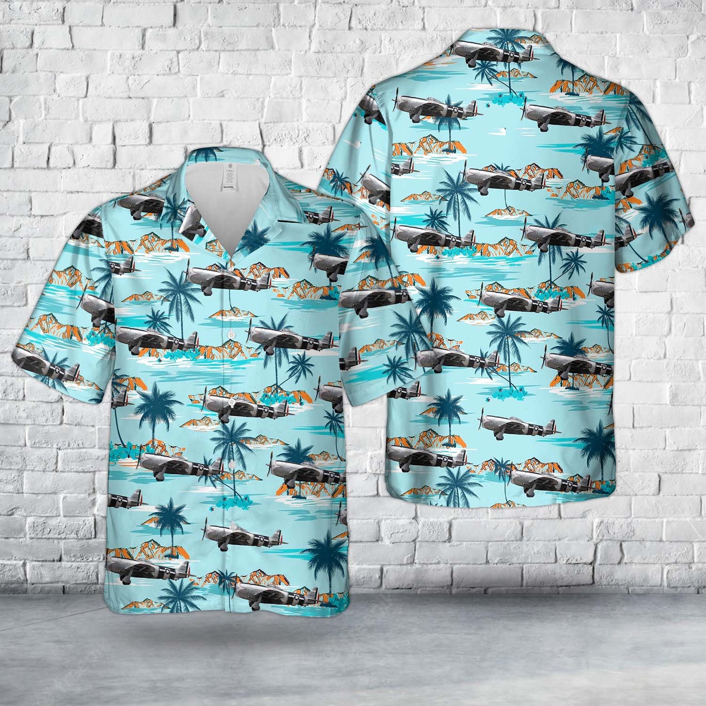 Mexican Air Force P-47D Thunderbolt Hawaiian Shirt