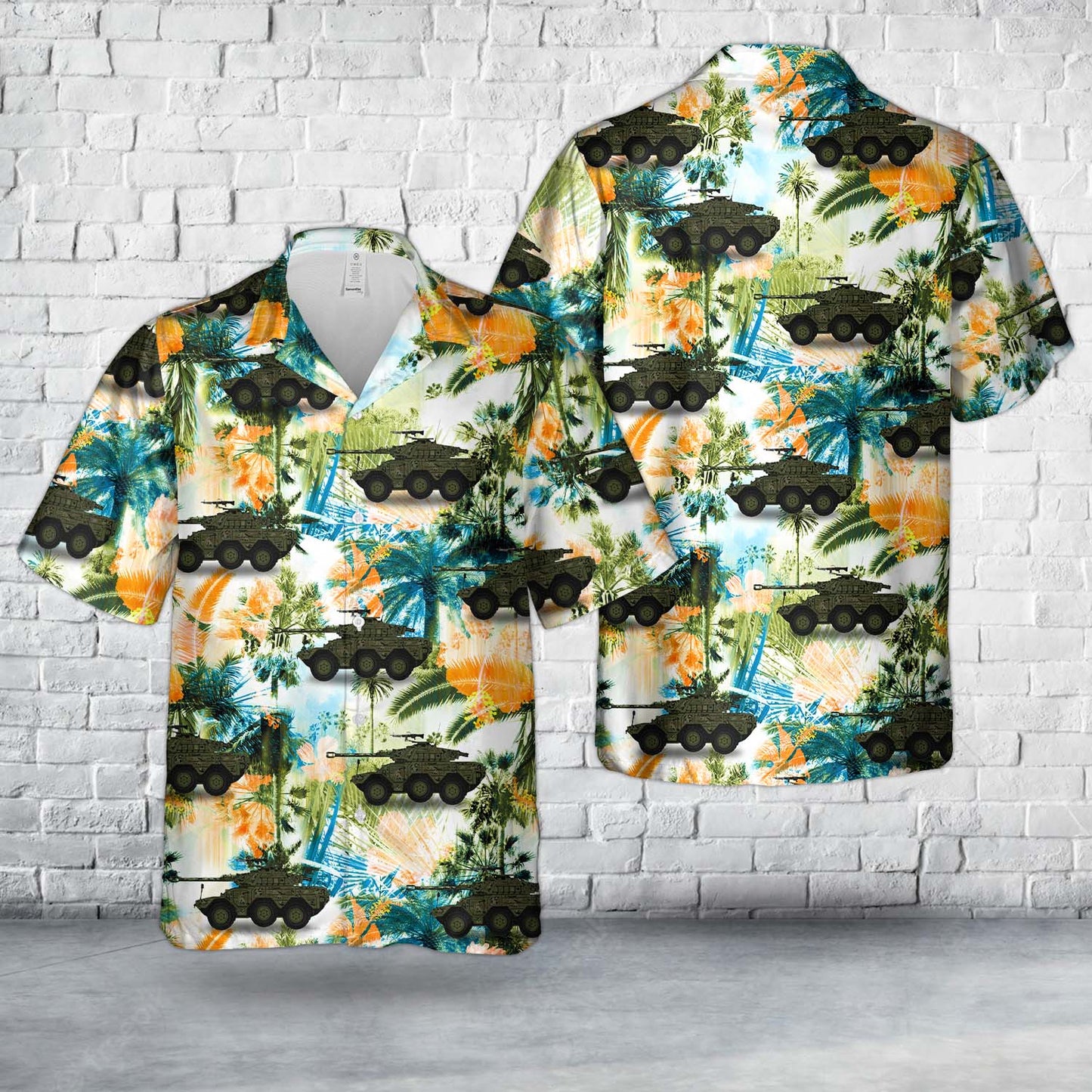 Mexican Army Panhard ERC 90 F1 Lynx Hawaiian Shirt