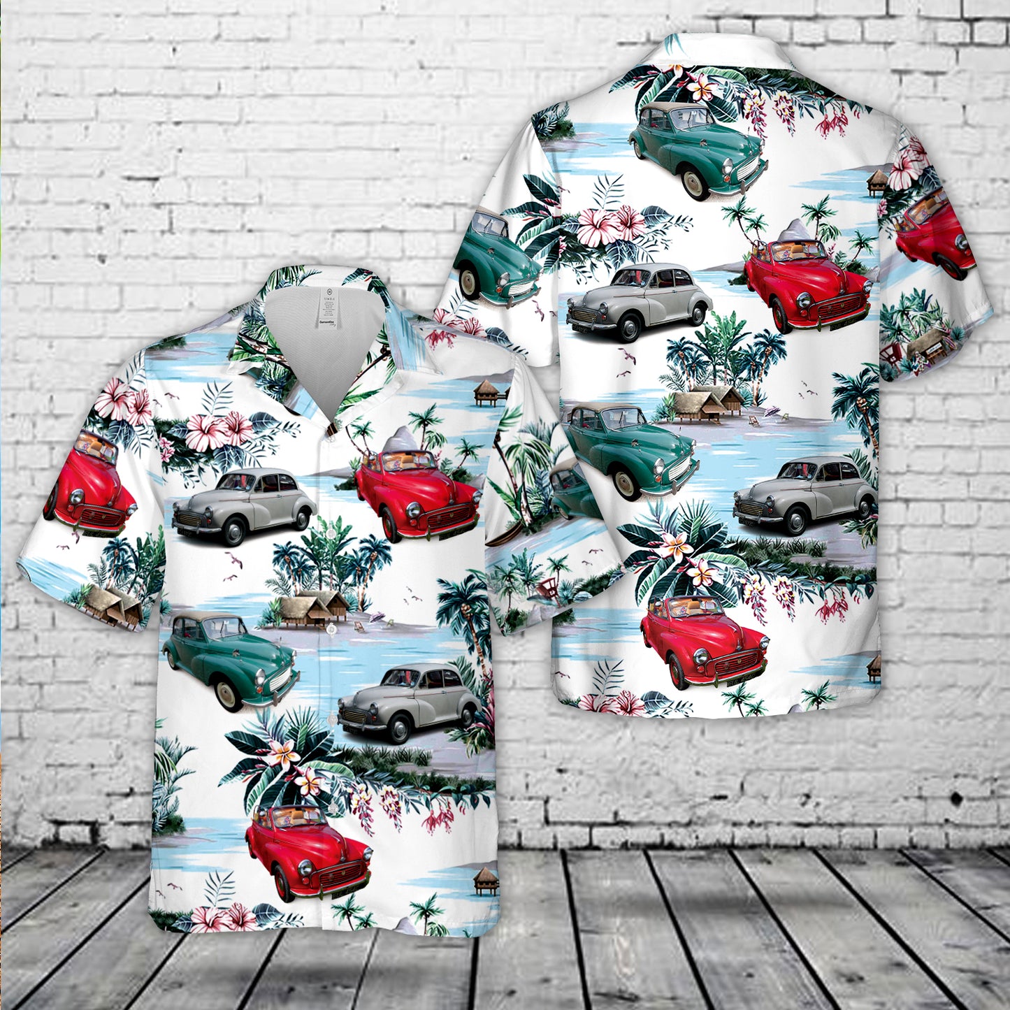 Morris Minor Convertible 1965 Hawaiian Shirt