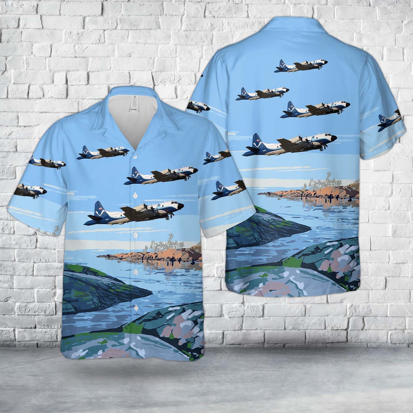 NOAA Lockheed WP-3D Orion Hawaiian Shirt