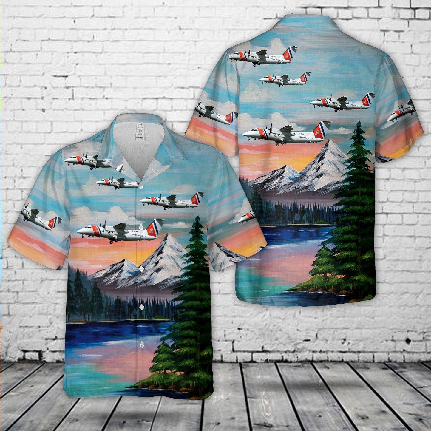 Netherlands Coastguard De Havilland Canada Dash 8-102 Hawaiian Shirt