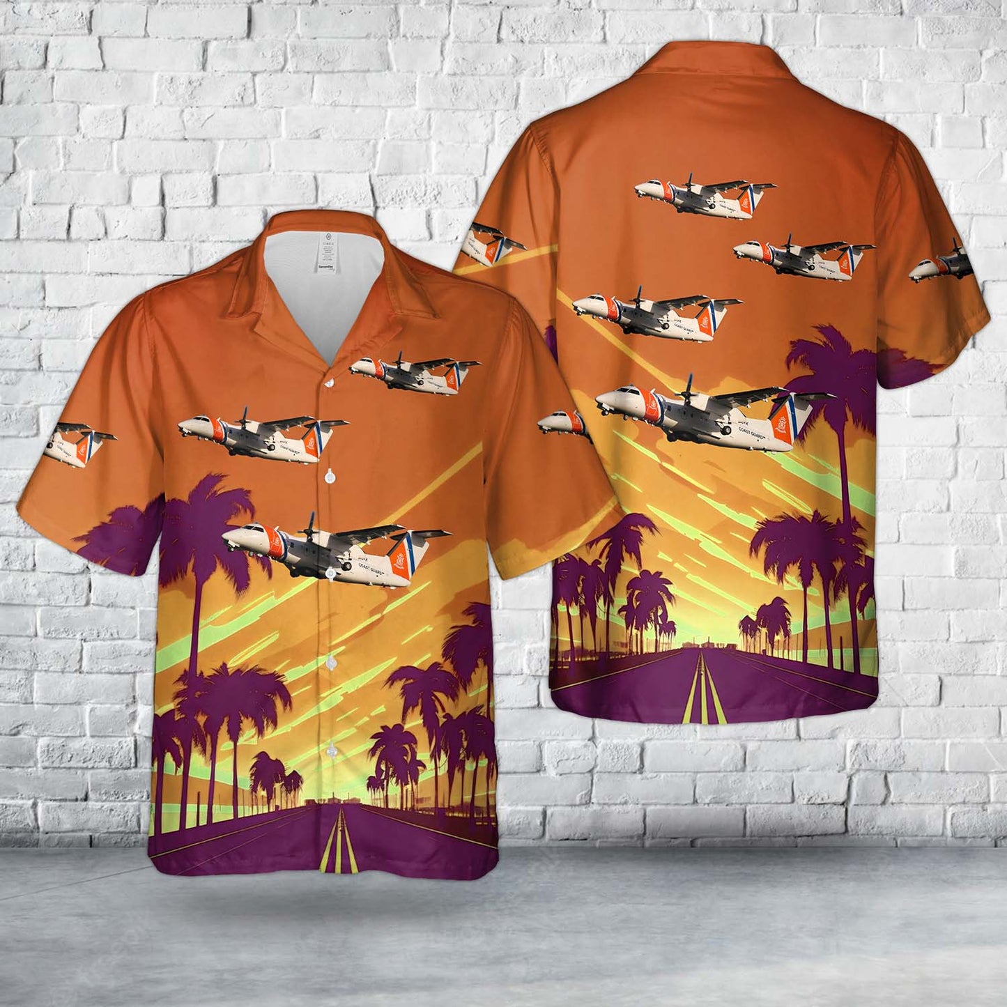 Netherlands Coastguard De Havilland Canada Dash 8-102 Hawaiian Shirt