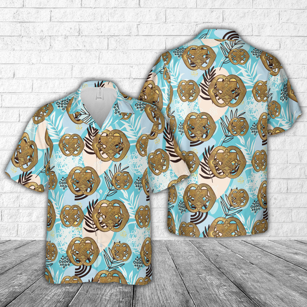 Netherlands Military Beret Badge Intendance Hawaiian Shirt