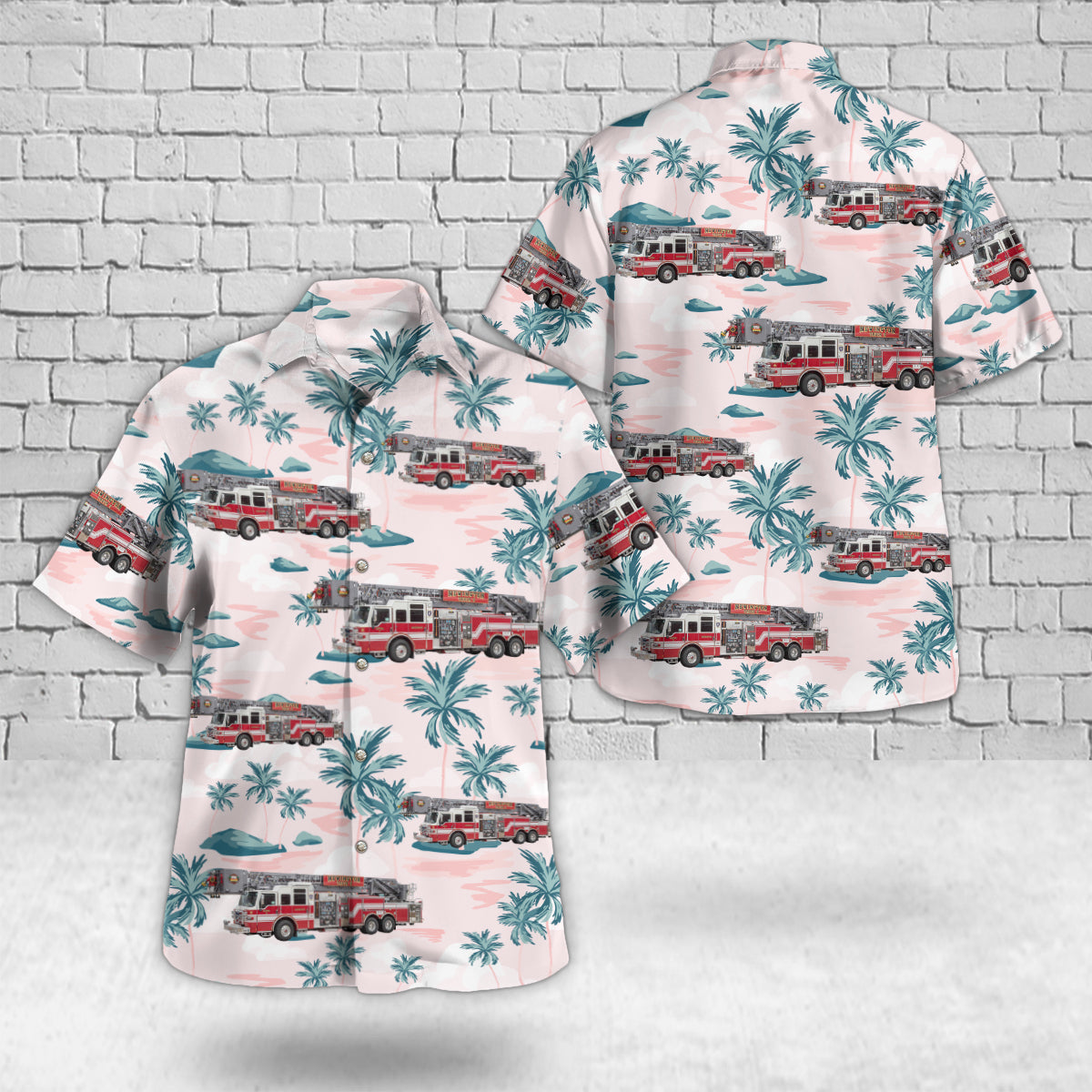 Newington, Connecticut, Newington Volunteer Fire Department Hawaiian Shirt