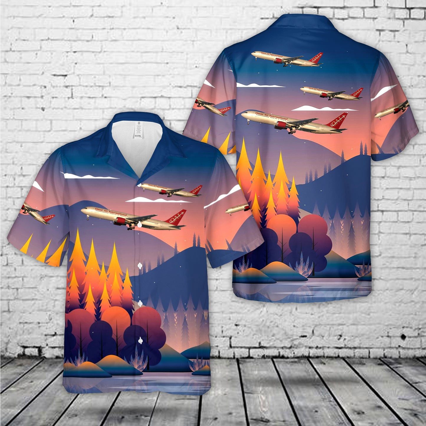 Omni Air International Boeing 767-300ER Hawaiian Shirt