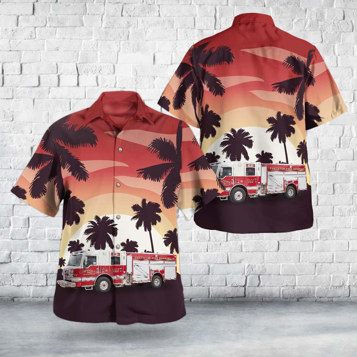 Penticton, British Columbia, Penticton Fire Department Hawaiian Shirt
