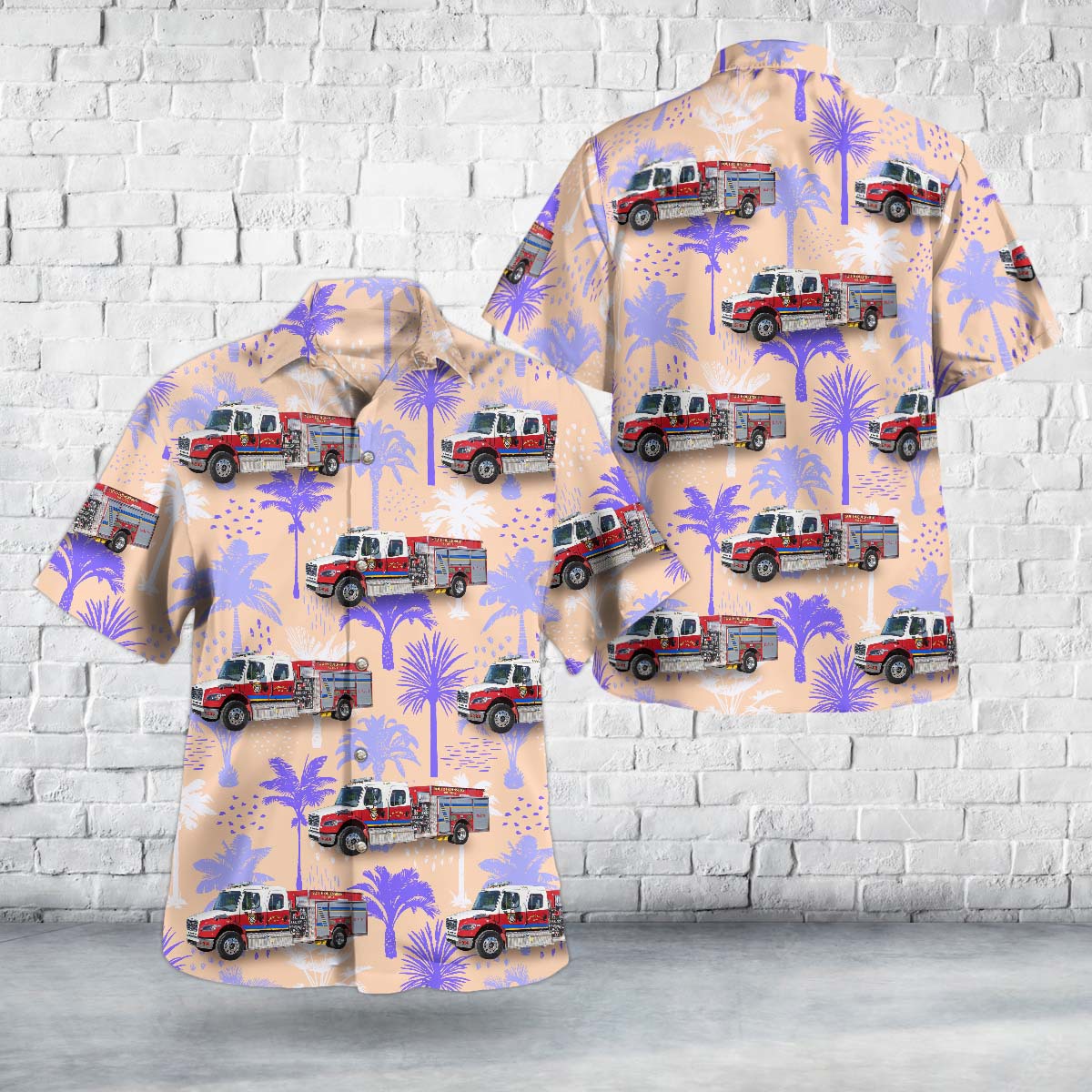 Queensbury, New York, South Queensbury Fire Department Hawaiian Shirt