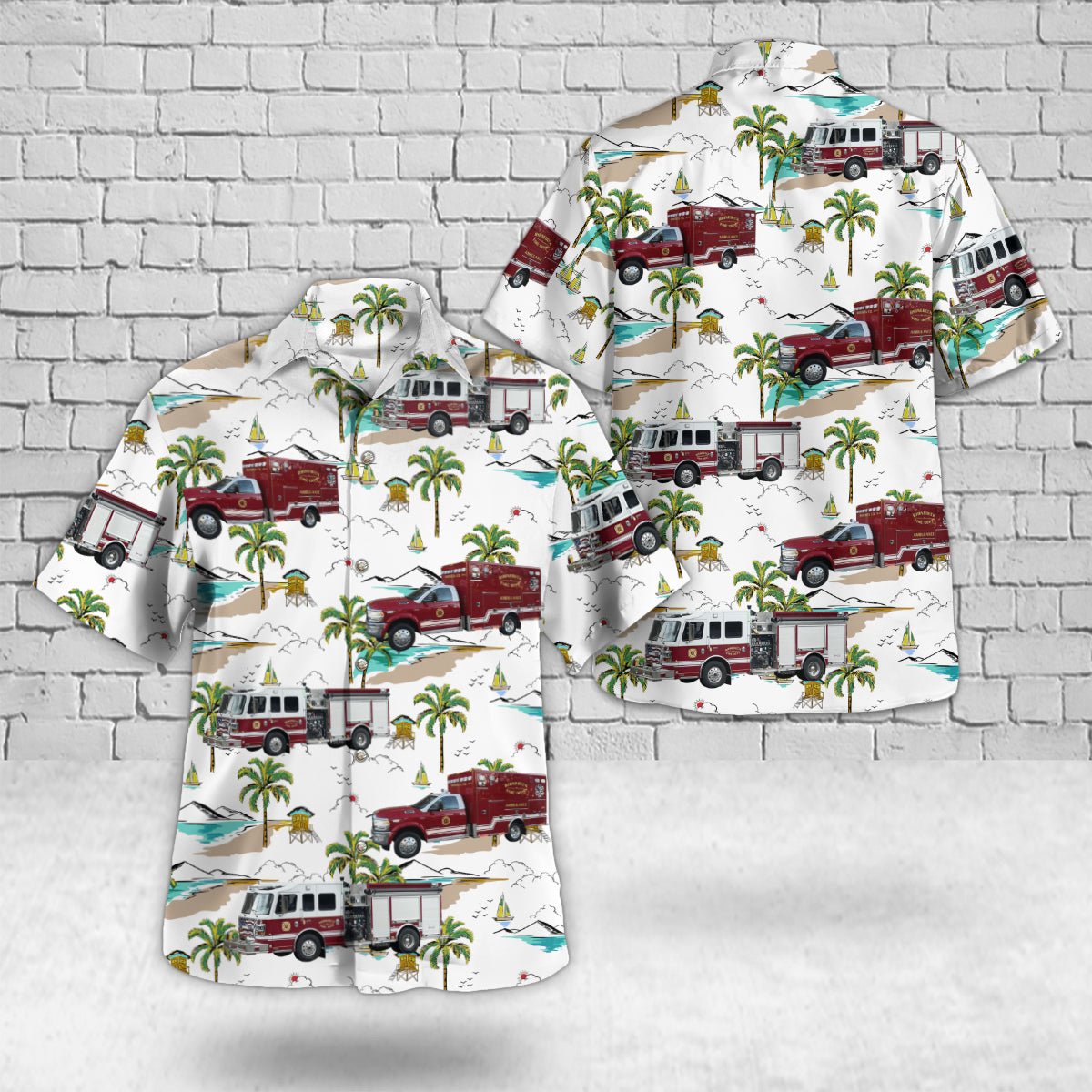 Rhinebeck, New York, Rhinebeck Fire Department Hawaiian Shirt