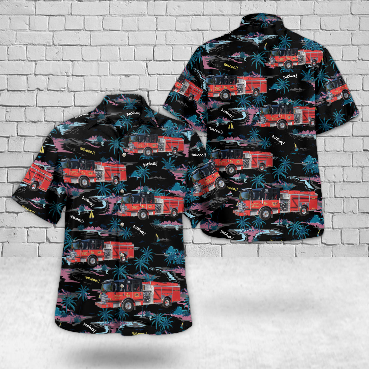 Rockwood, Pennsylvania, New Centerville & Rural Volunteer Fire Company Hawaiian Shirt