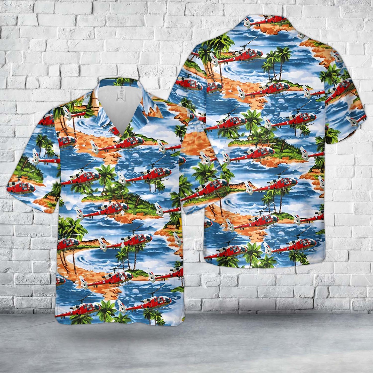 Royal Air Force Aerospatiale (Westland) SA-341D Gazelle HT3 Hawaiian Shirt