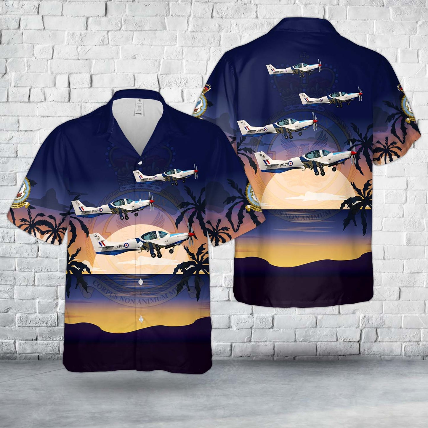 Royal Air Force Grob Prefect T1 Of 57 Squadron, RAF Cranwell Hawaiian Shirt