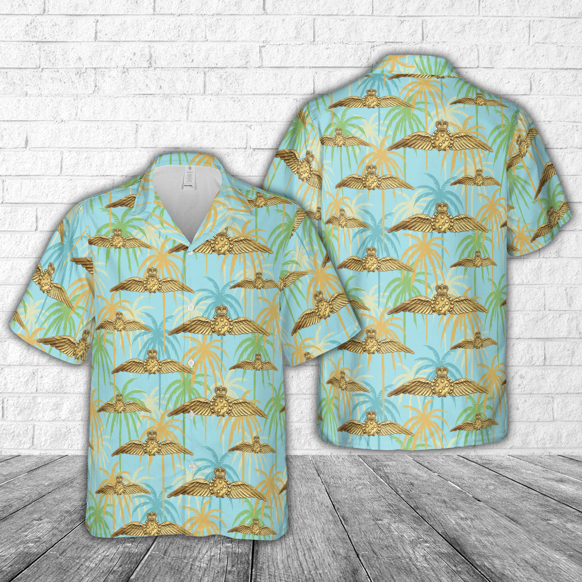 Royal Australian Air Force Air Combat Officer (ACO) Wing Hawaiian Shirt