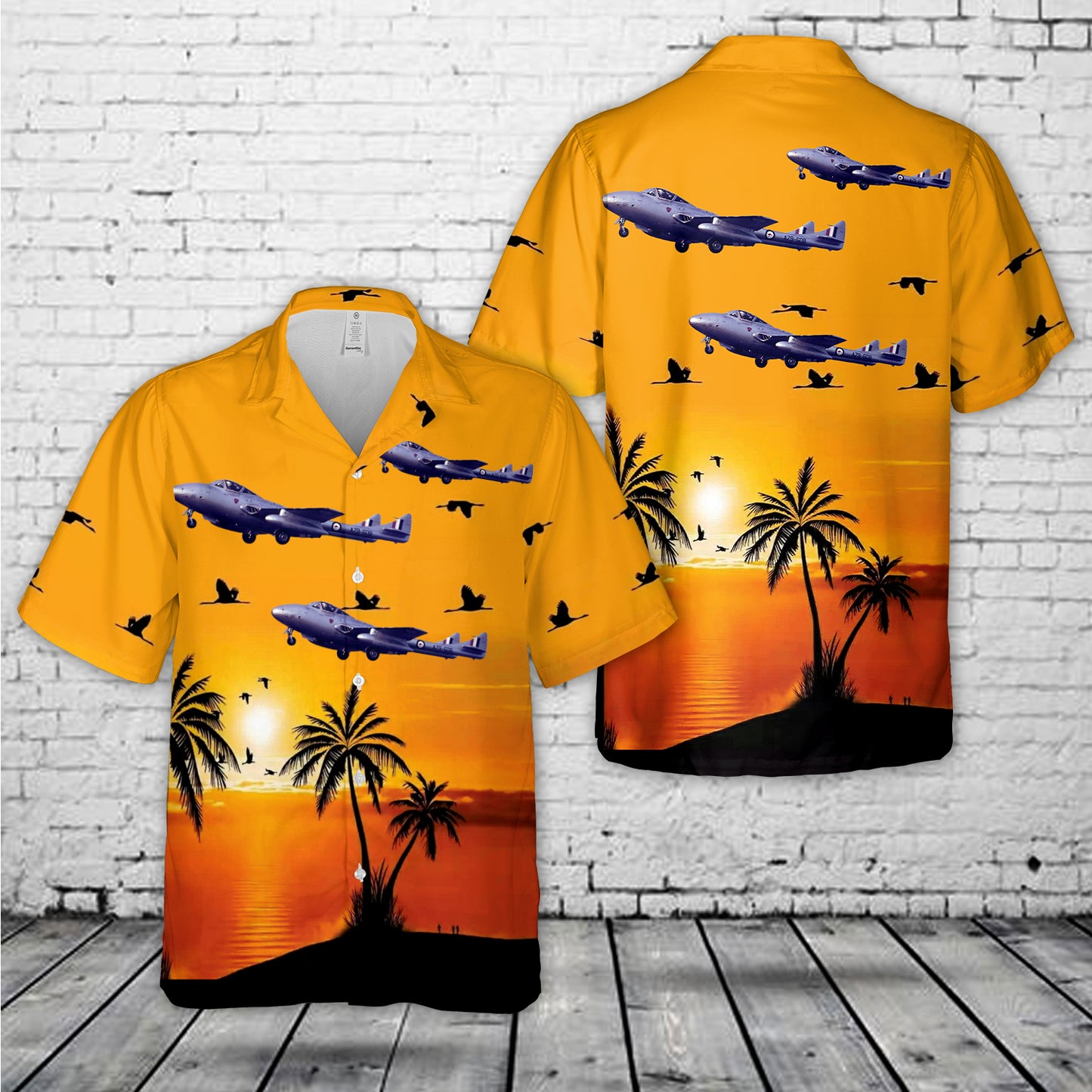 Royal Australian Air Force De Havilland (Australia) DH-115 Vampire T35 Hawaiian Shirt