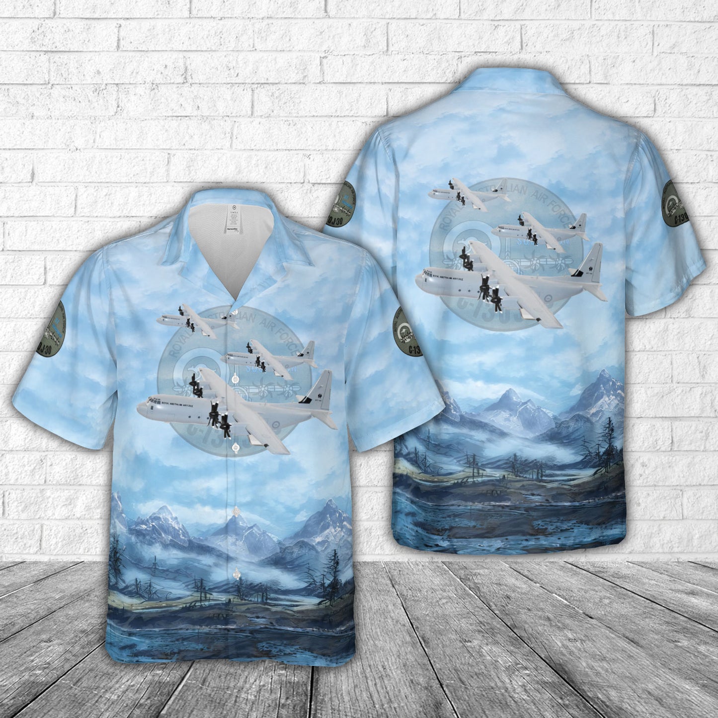 Royal Australian Air Force No. 37 Squadron RAAF Lockheed Martin C-130J-30 Hercules Hawaiian Shirt