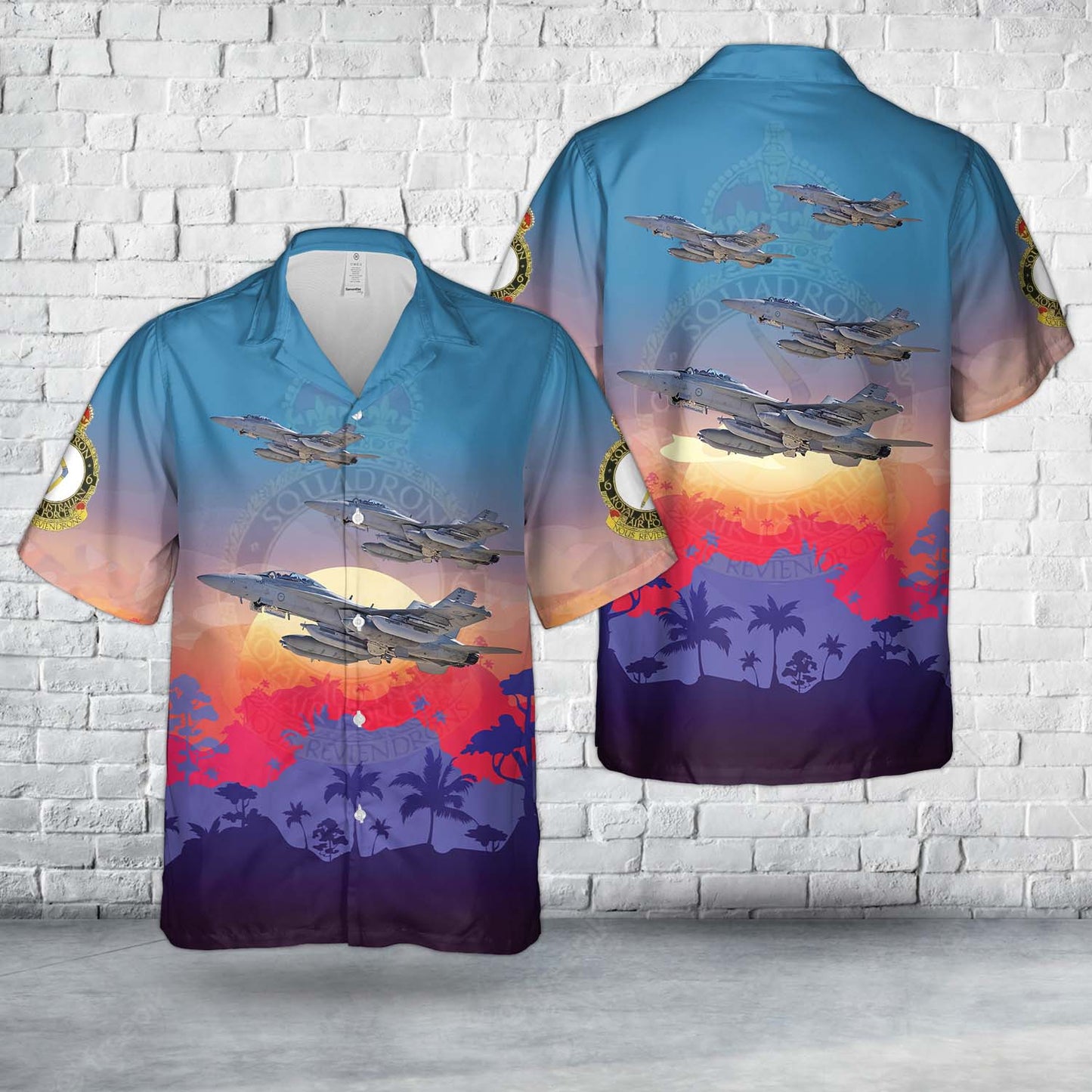 Royal Australian Air Force No. 82 Wing, No. 6 Squadron RAAF, EA-18G Growler (A46-301) Hawaiian Shirt