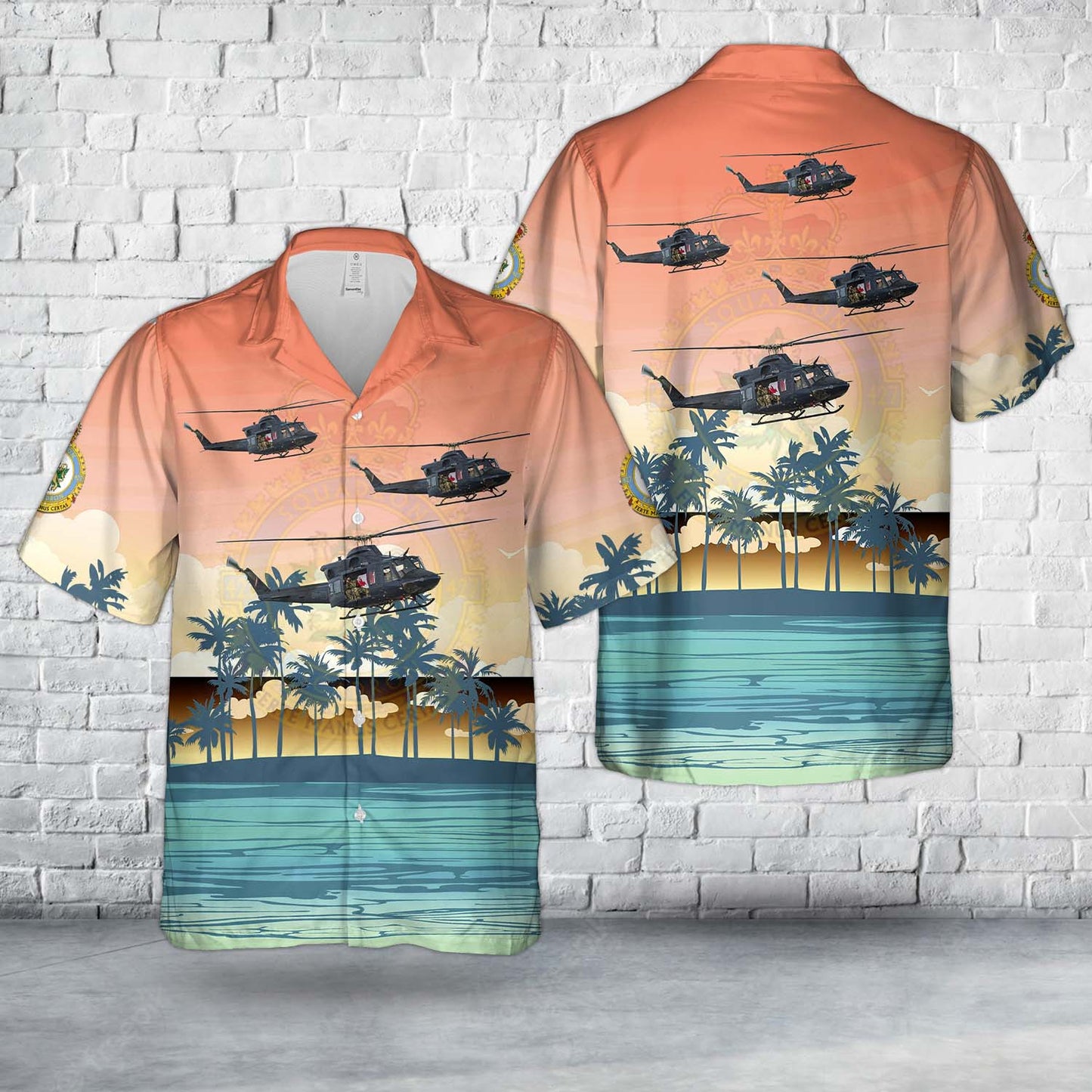 Royal Canadian Air Force 427 Special Operations Aviation Squadron Bell CH-146 Griffon Hawaiian Shirt